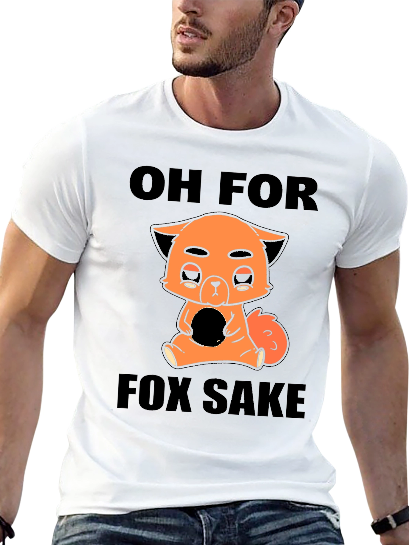 Black Oh For Fox Sake T-Shirt view 13