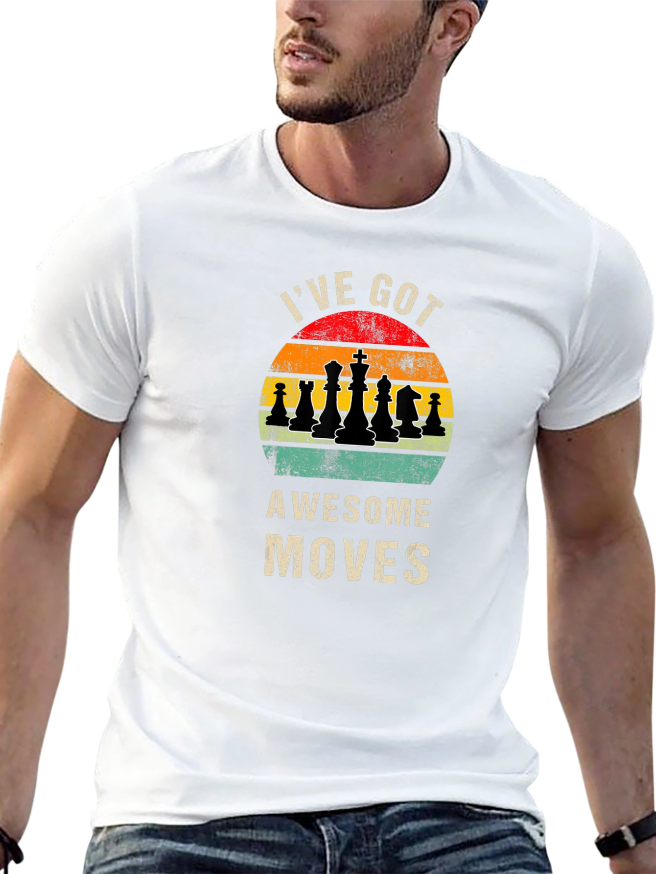 Black Awesome Moves Chess T-Shirt view 13