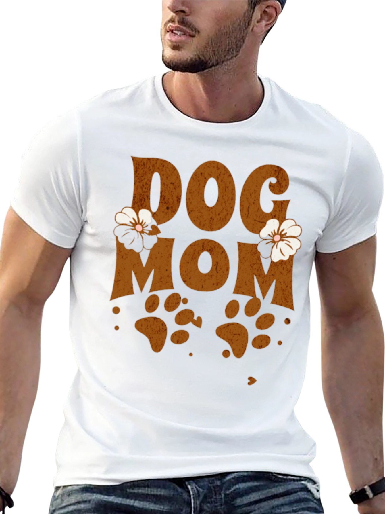 Black Dog Mom Floral Graphic Tee view 13