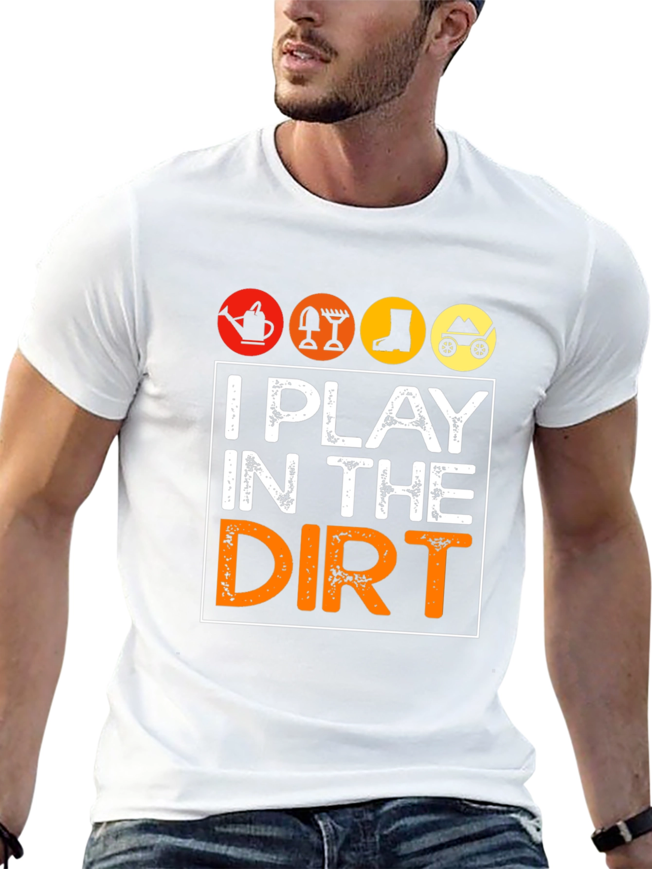 Black I Play in the Dirt Gardening Graphic Tee view 13