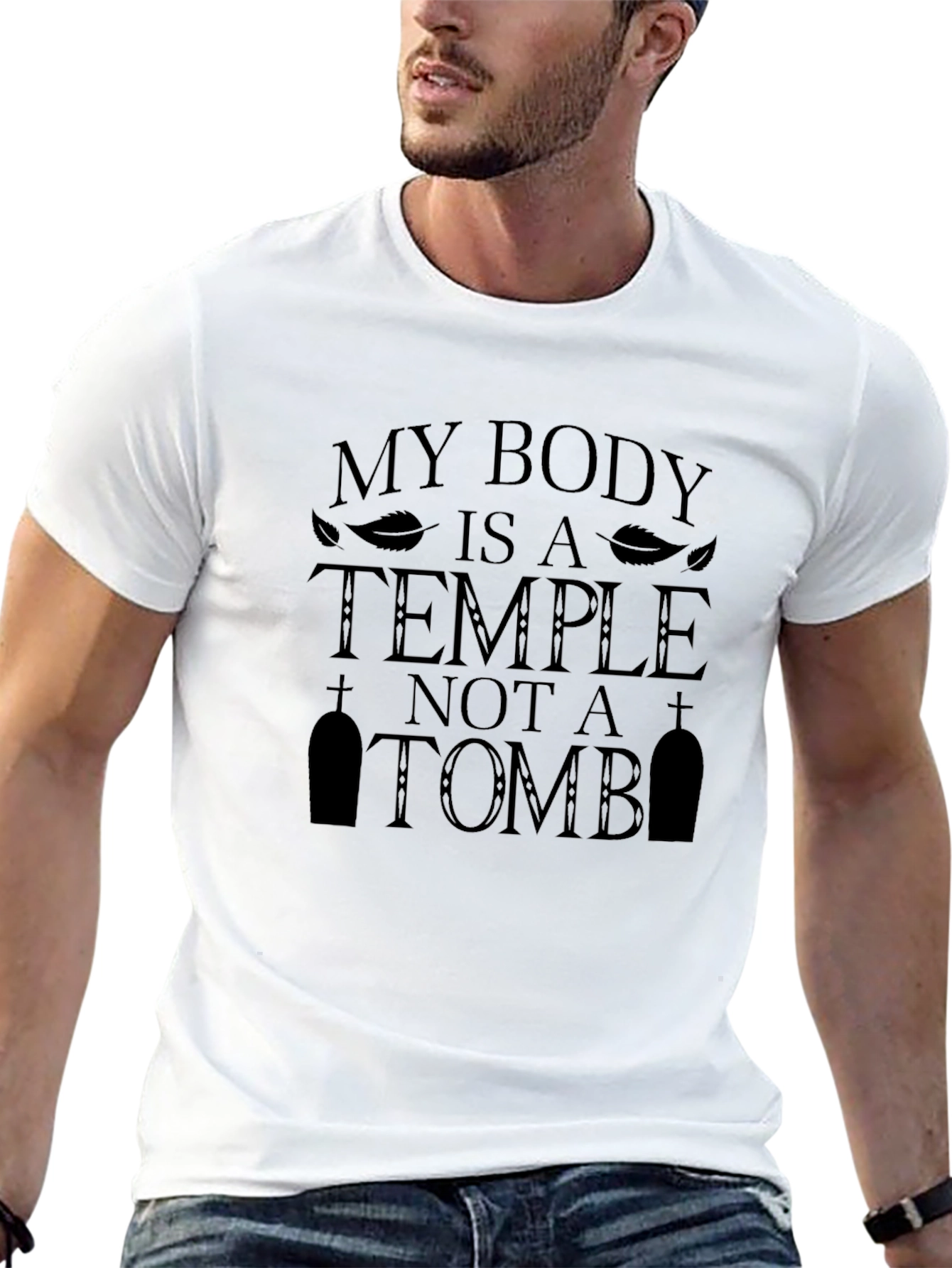 Black My Body is a Temple Graphic Tee view 13