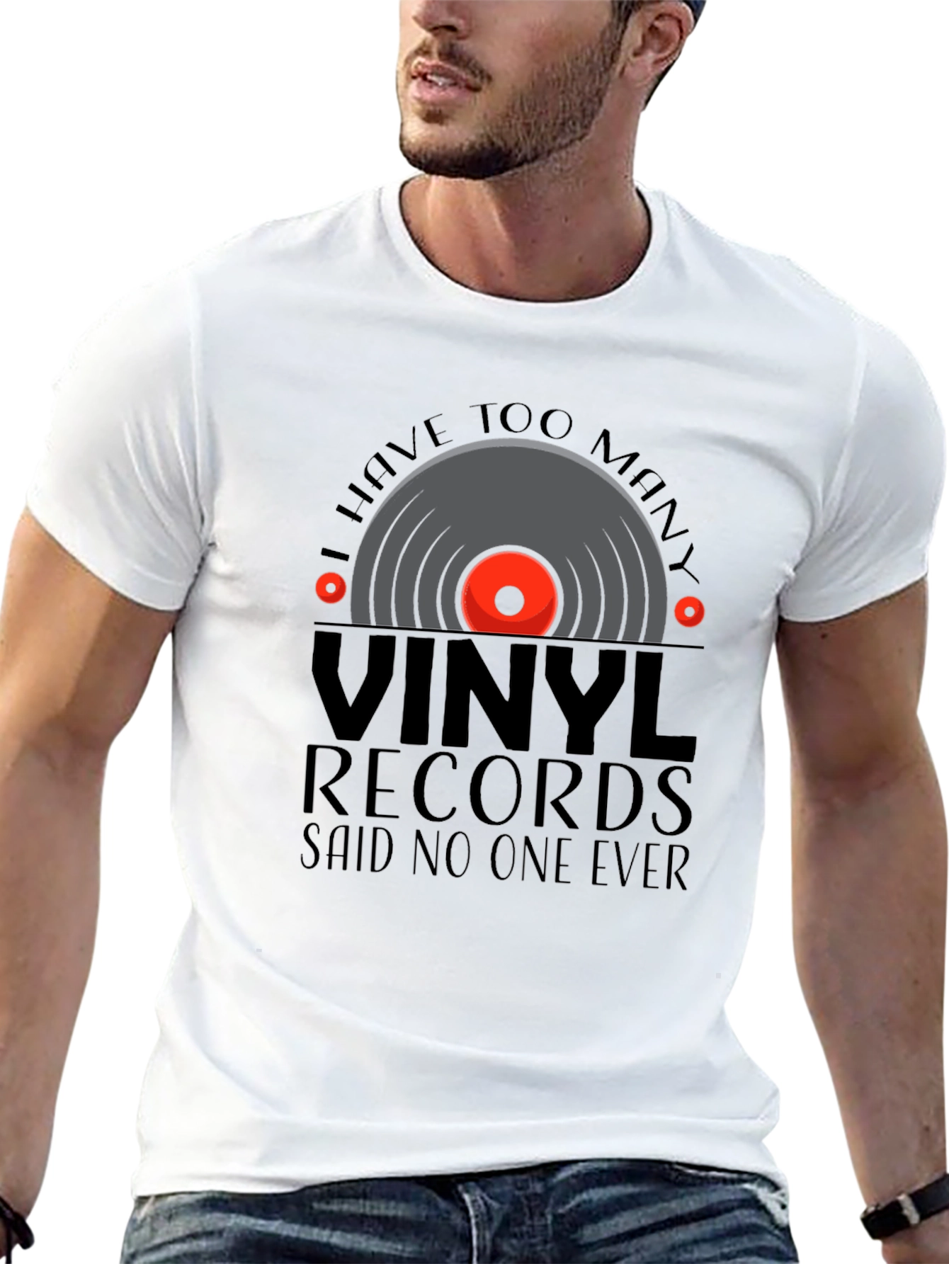 Black Vinyl Records T-Shirt - Musician DJ Gift view 13