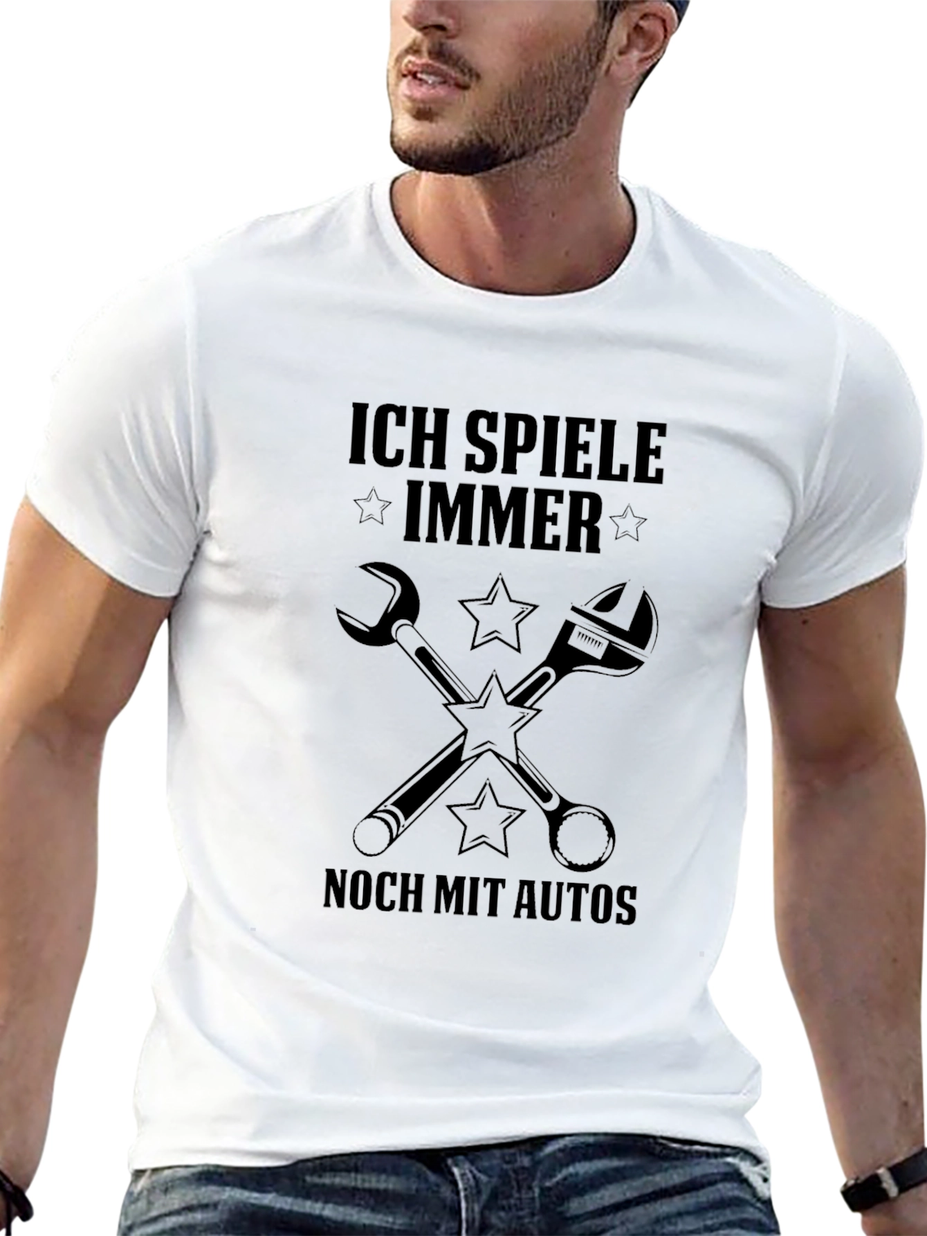 Ich Spiele Immer Noch Mit Autos Black T-Shirt - 13