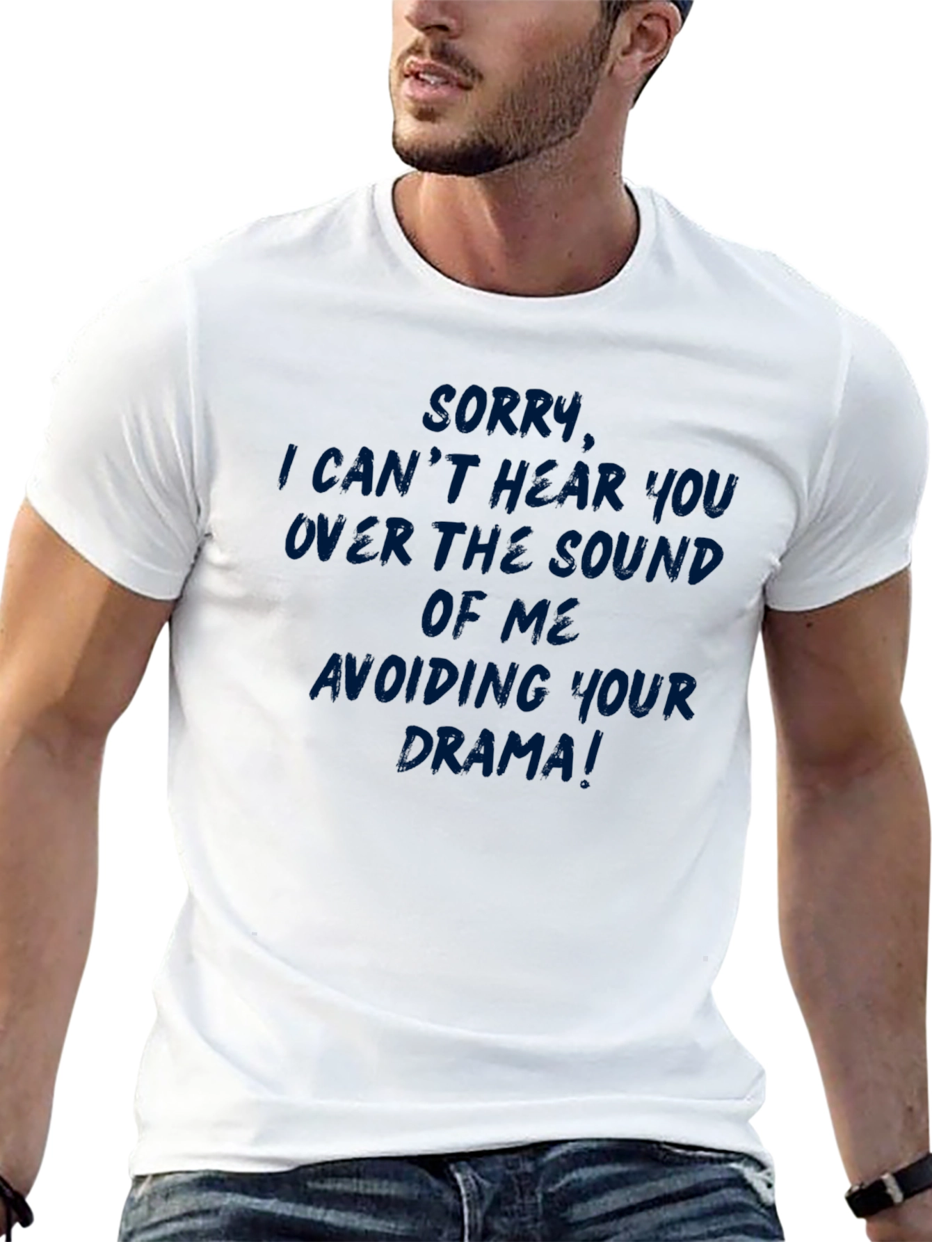Black Sarcastic Drama Avoidance T-Shirt view 13