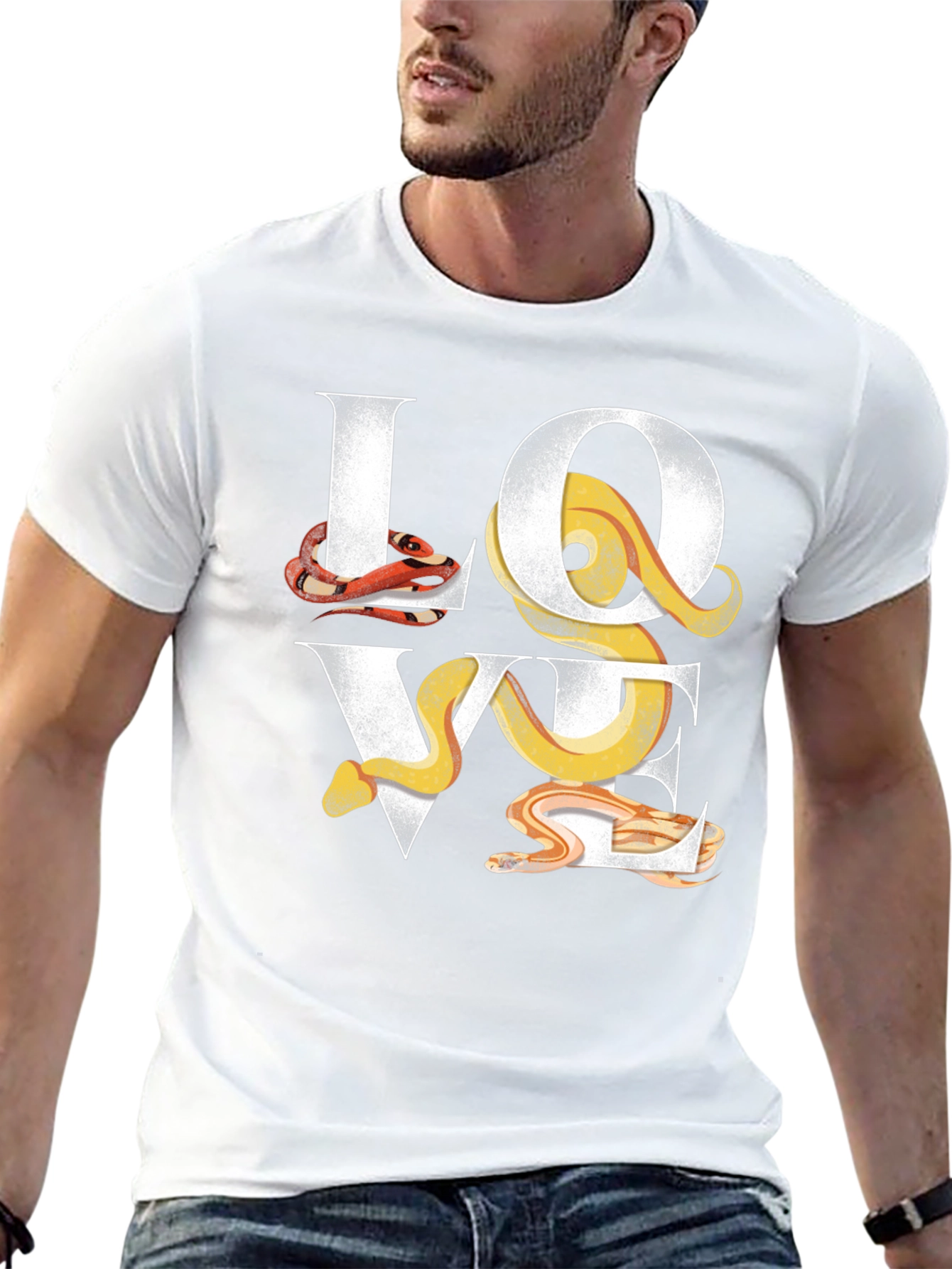 Black Snakes LOVE T-Shirt view 13