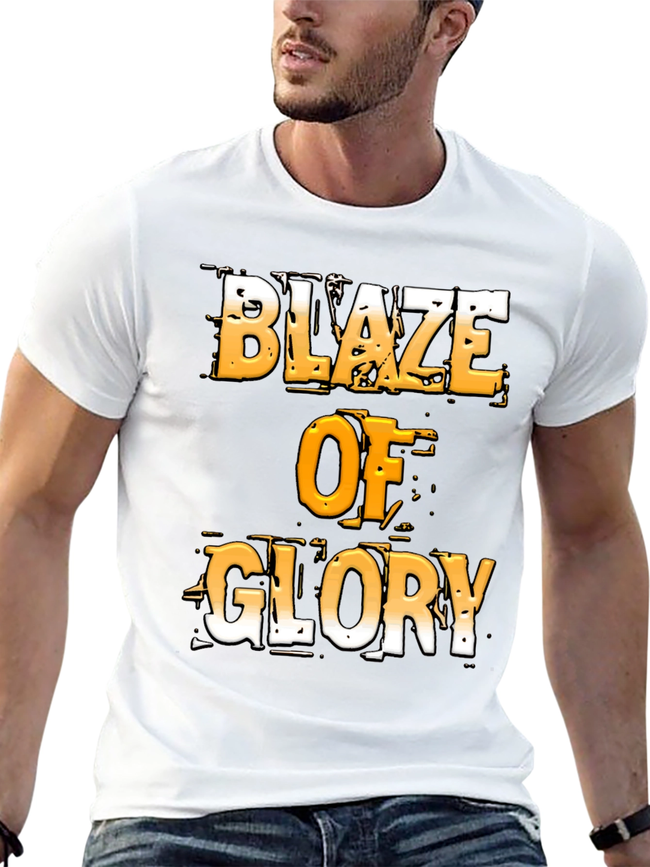 Black Blaze of Glory Graphic T-Shirt - Bold Design view 13