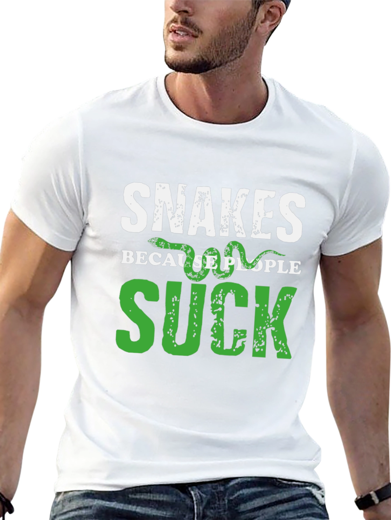 Black Snakes Because People Suck T-Shirt view 13