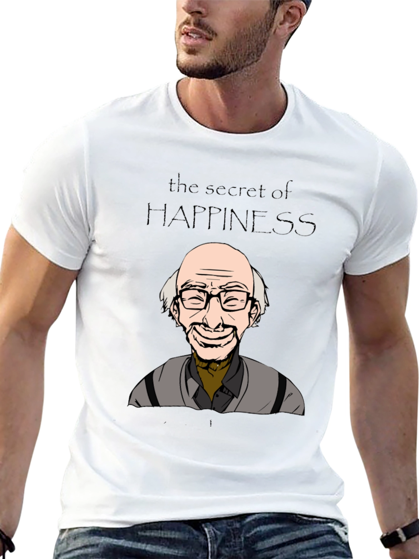 Black Secret of Happiness T-Shirt - Uncle Iroh Style view 13