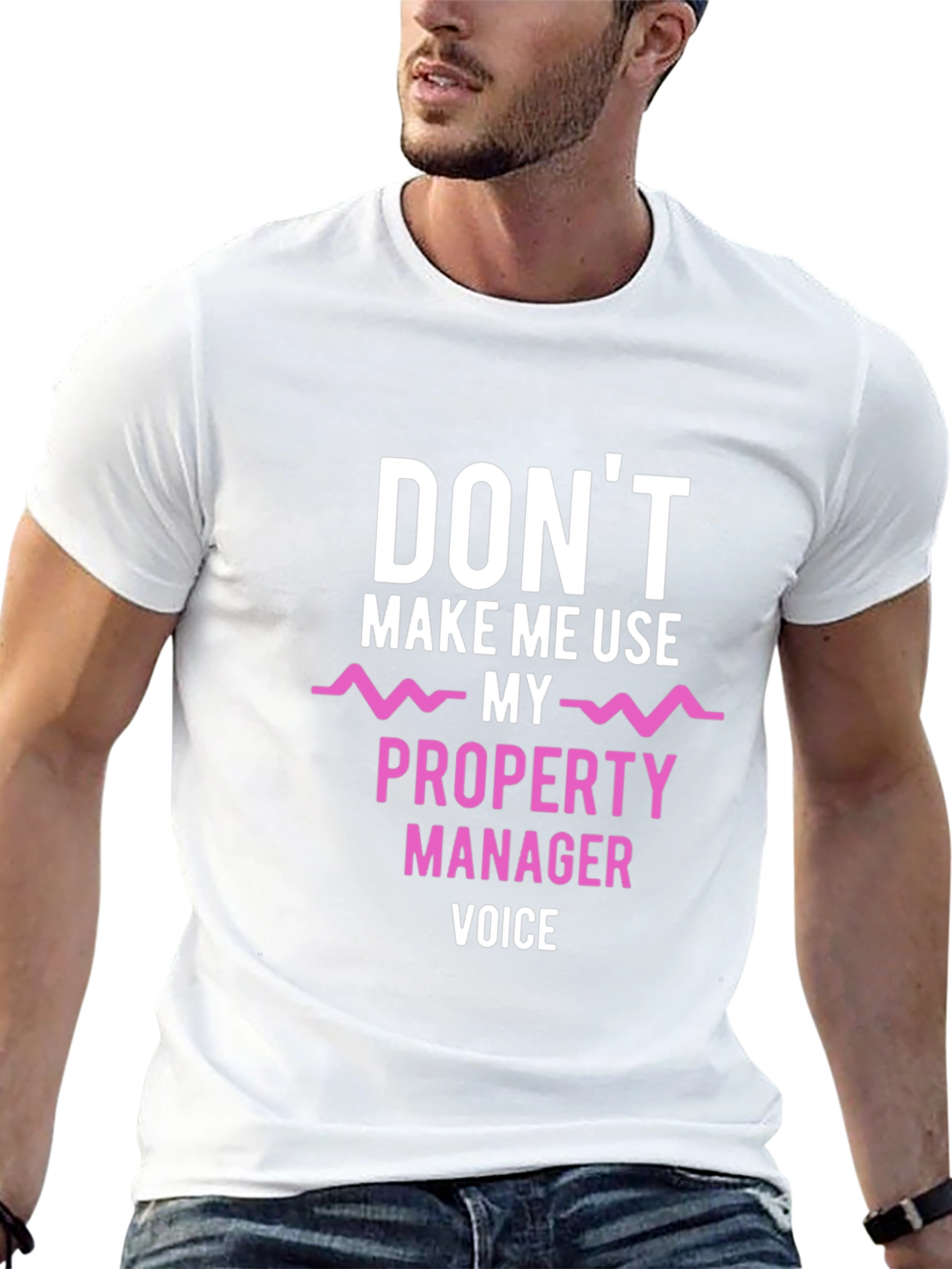 Black Don't Make Me Use My Property Manager Voice T-Shirt view 13