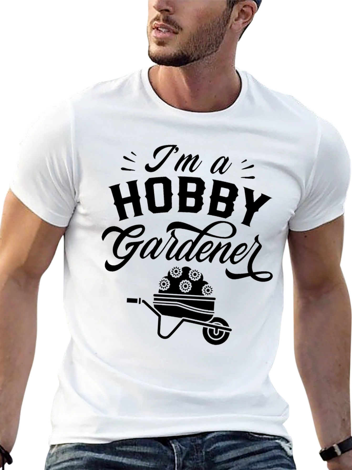 Black Hobby Gardener T-Shirt - Gardening Gift view 13