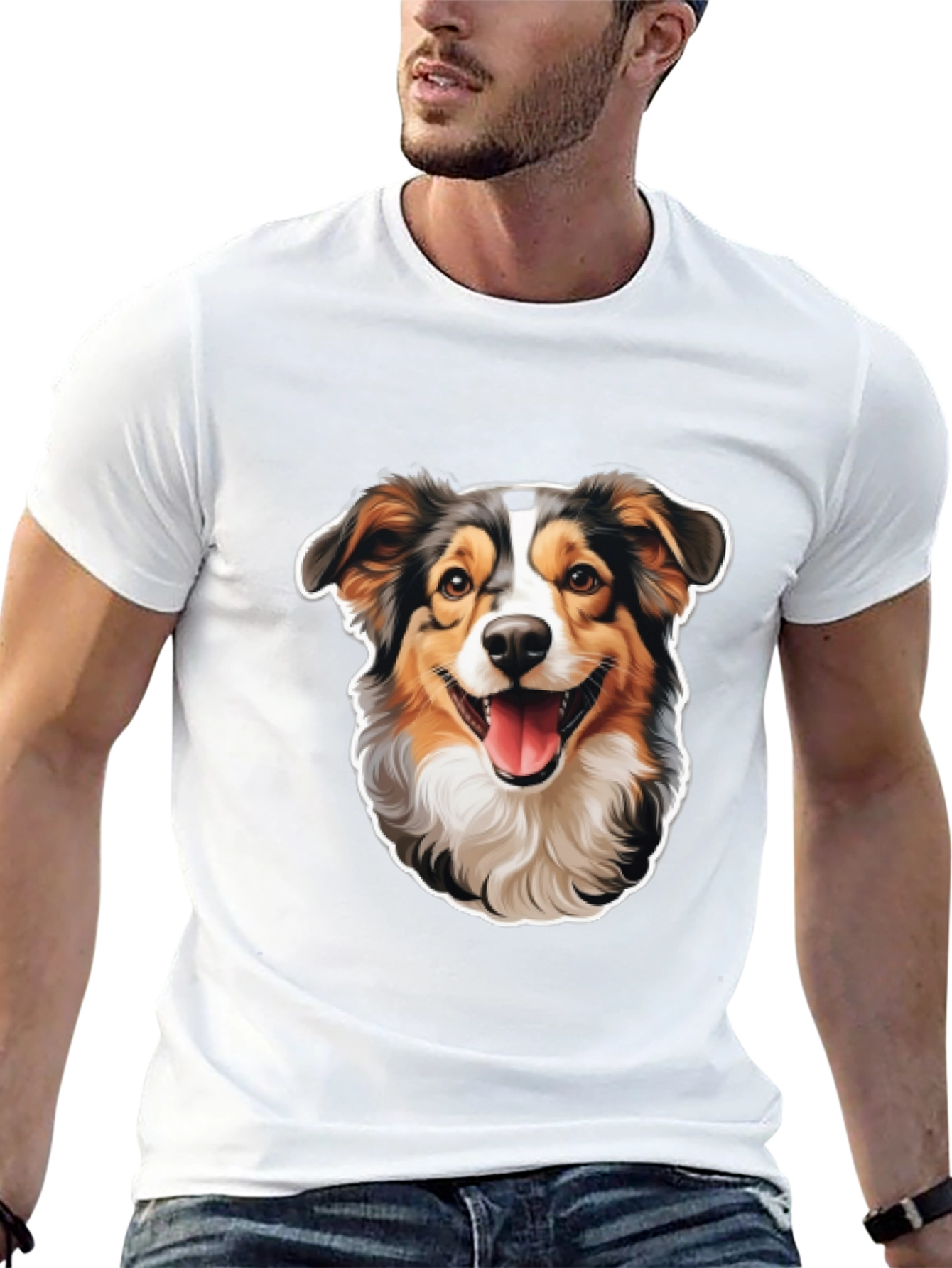 Black Dog Lover T-Shirt - Cute Dog Graphic Tee view 13