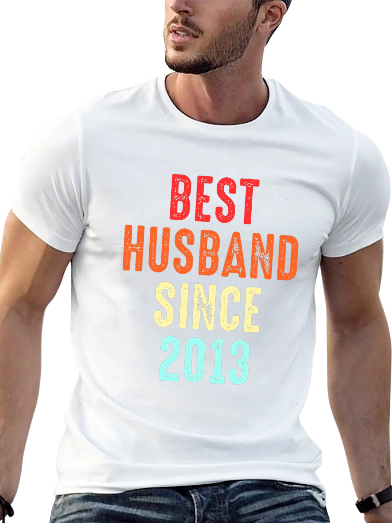 Black Best Husband Since 2013 T-Shirt view 13