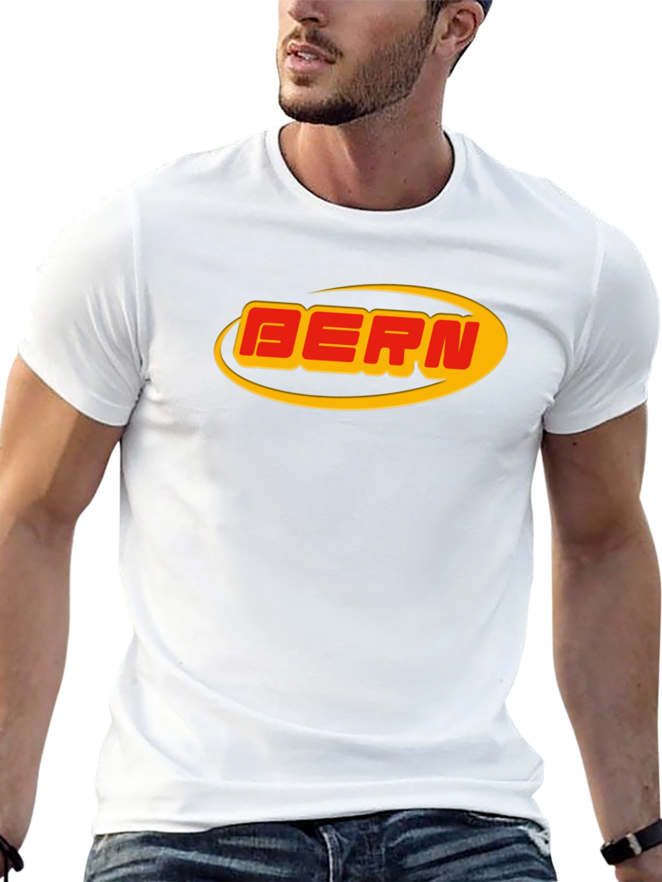 Black Bern Logo T-Shirt - Bold Graphic Tee view 13