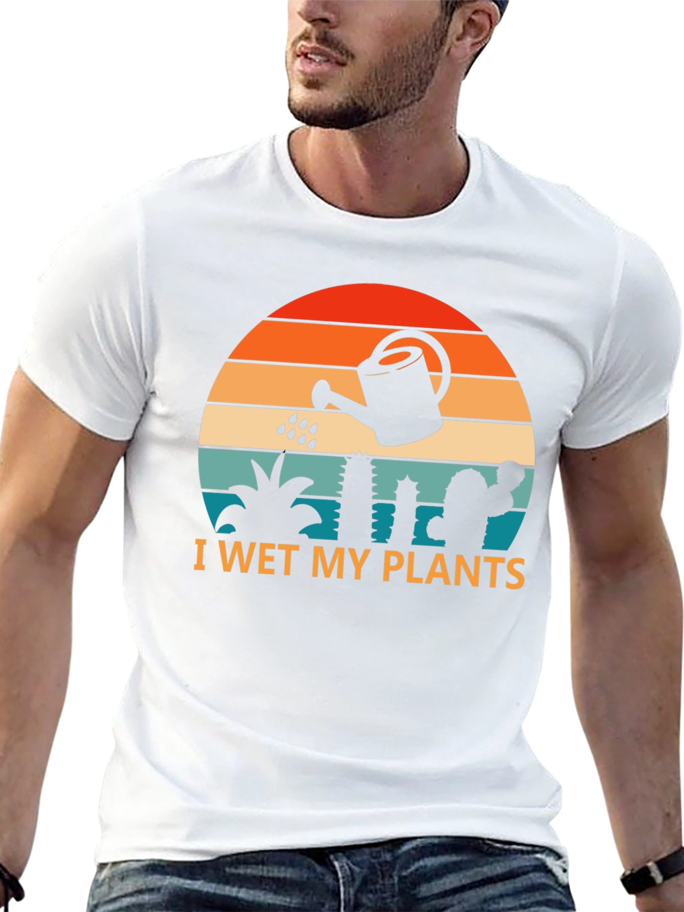 Black I Wet My Plants Graphic T-Shirt view 13