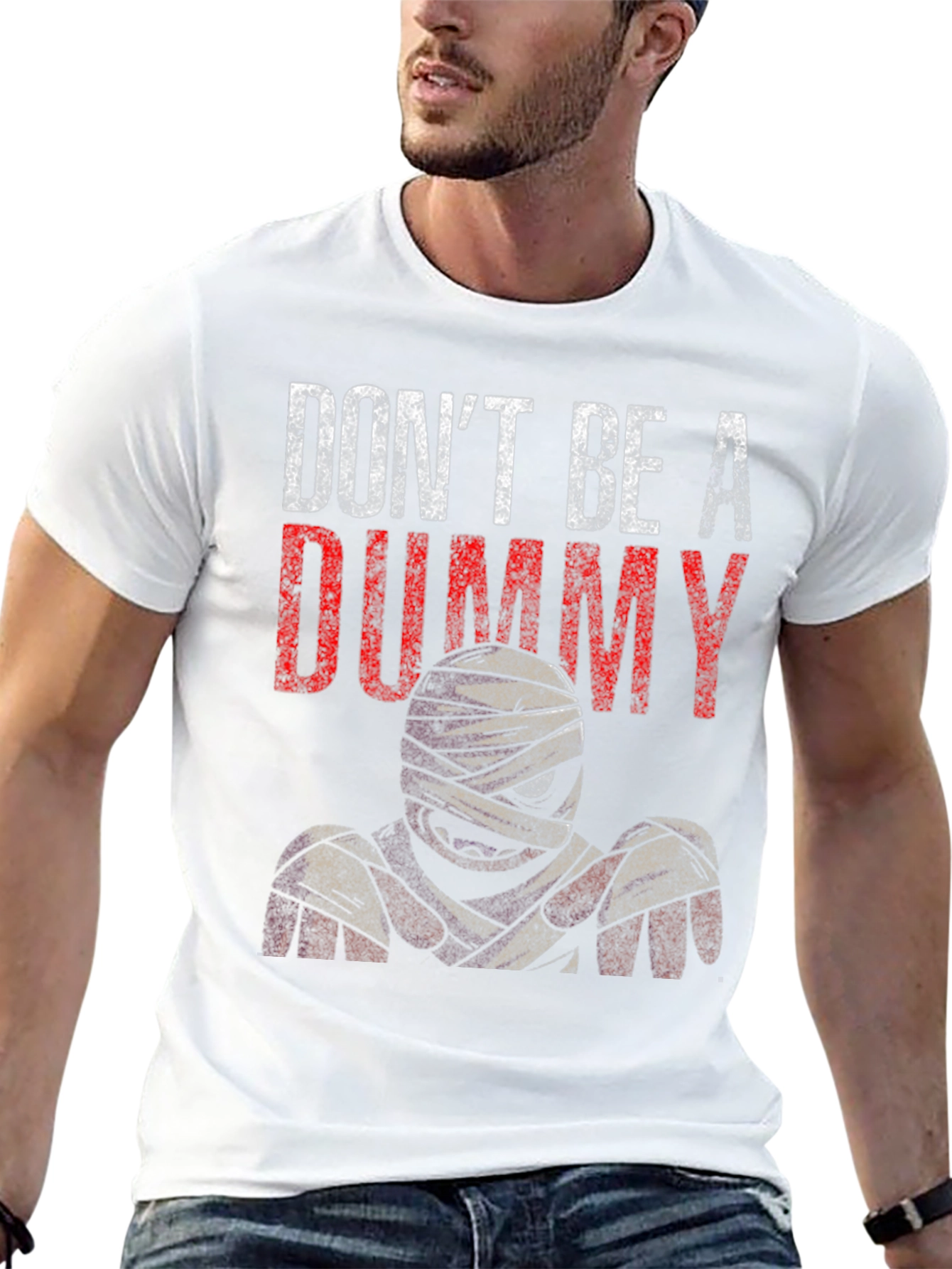 Black Don't Be A Dummy Mummy Graphic T-Shirt view 13