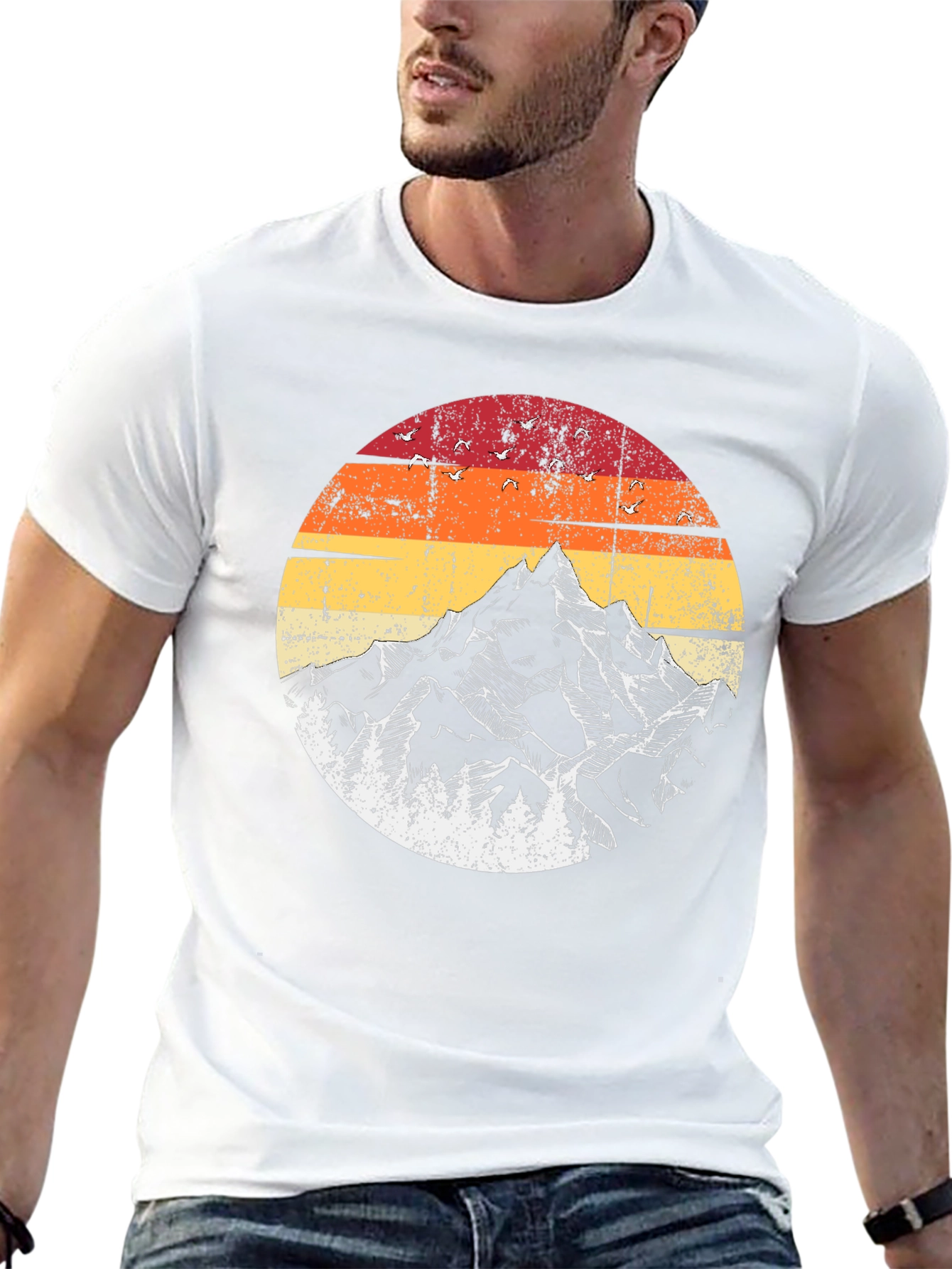 Black Retro Mountain Graphic Tee - Adventure Ready view 13