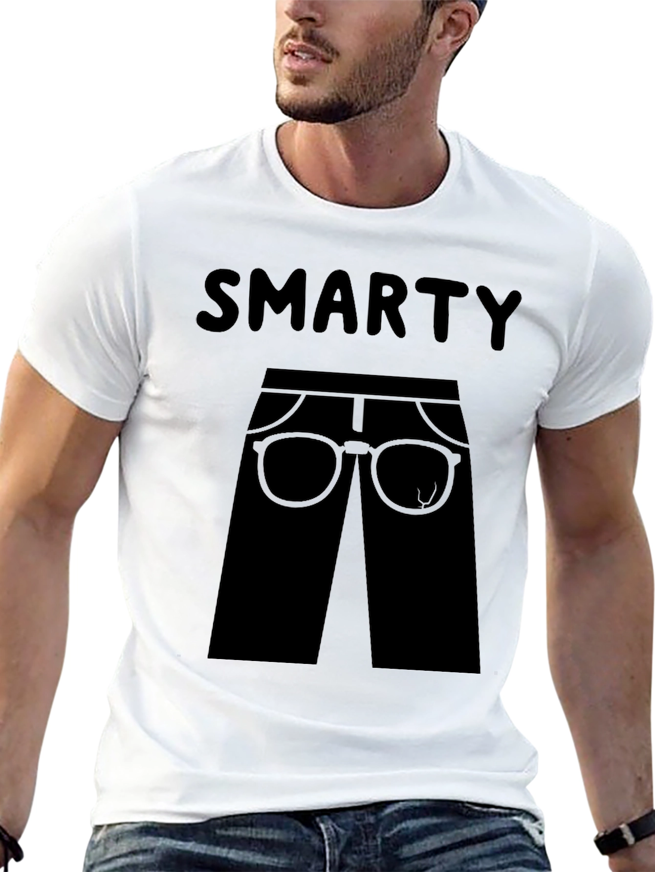 Black Smarty Pants Graphic T-Shirt - Black view 13