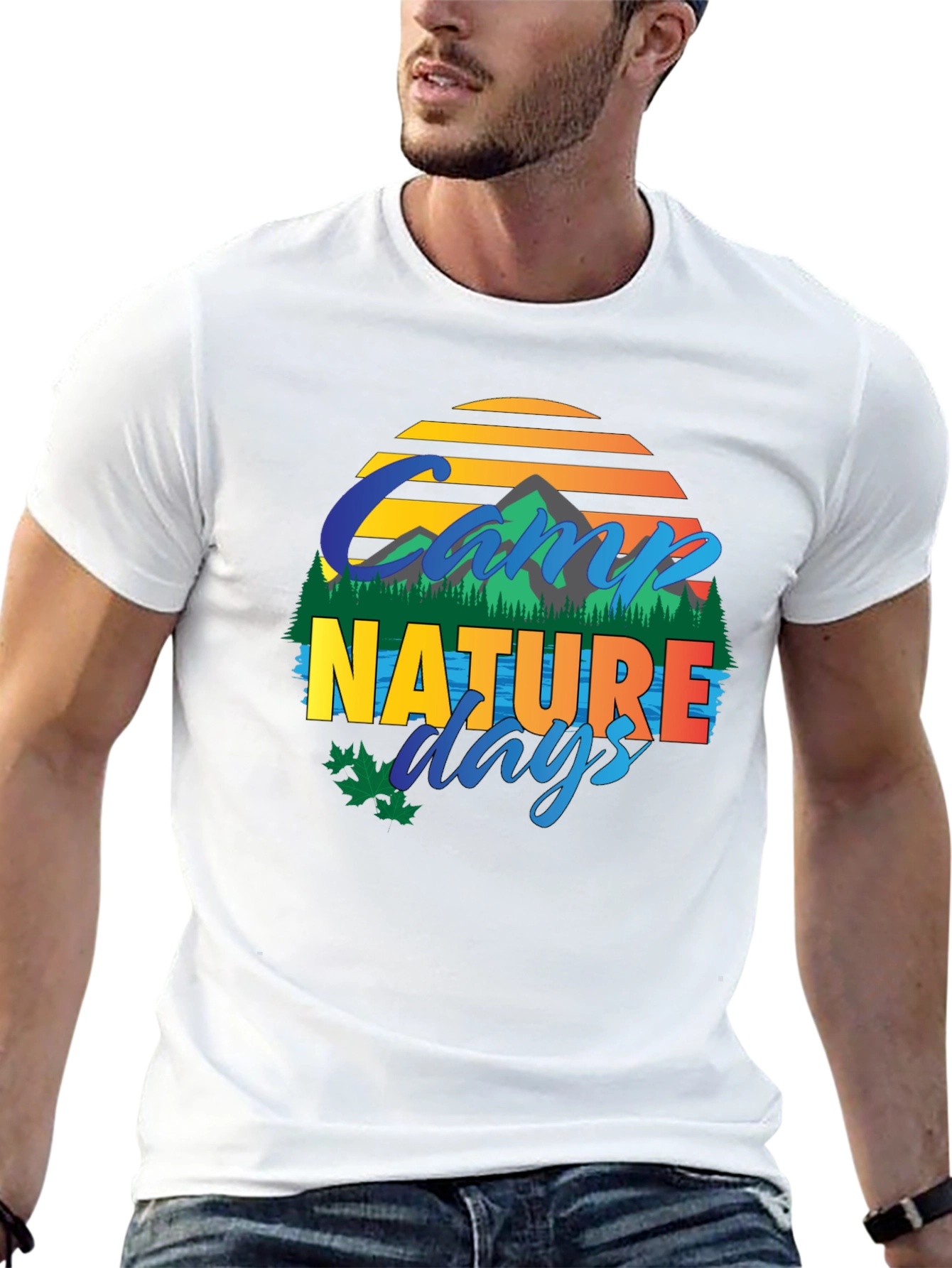 Black Camp Nature Days Graphic T-Shirt view 13