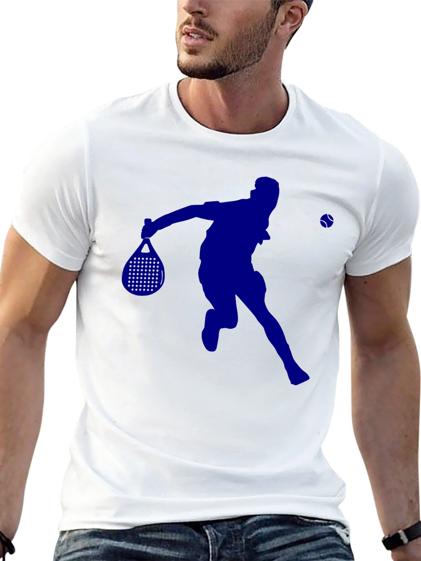 Black Pickleball Player Graphic Tee - Black view 13