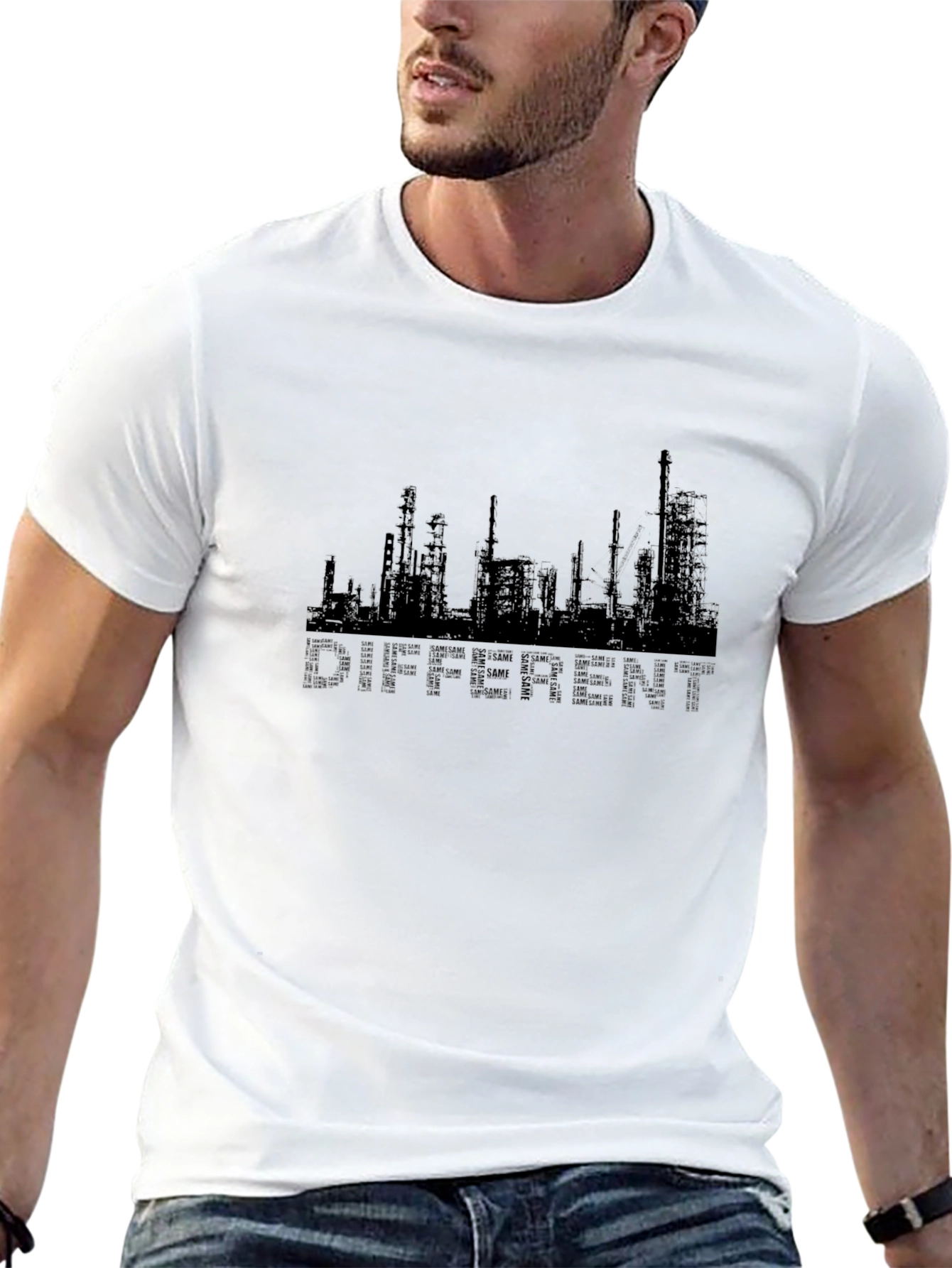 Black Different T-Shirt - Industrial Design view 13