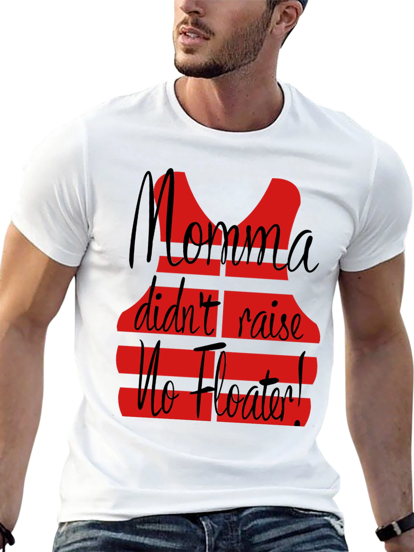 Black Momma Didn't Raise No Floater T-Shirt view 13