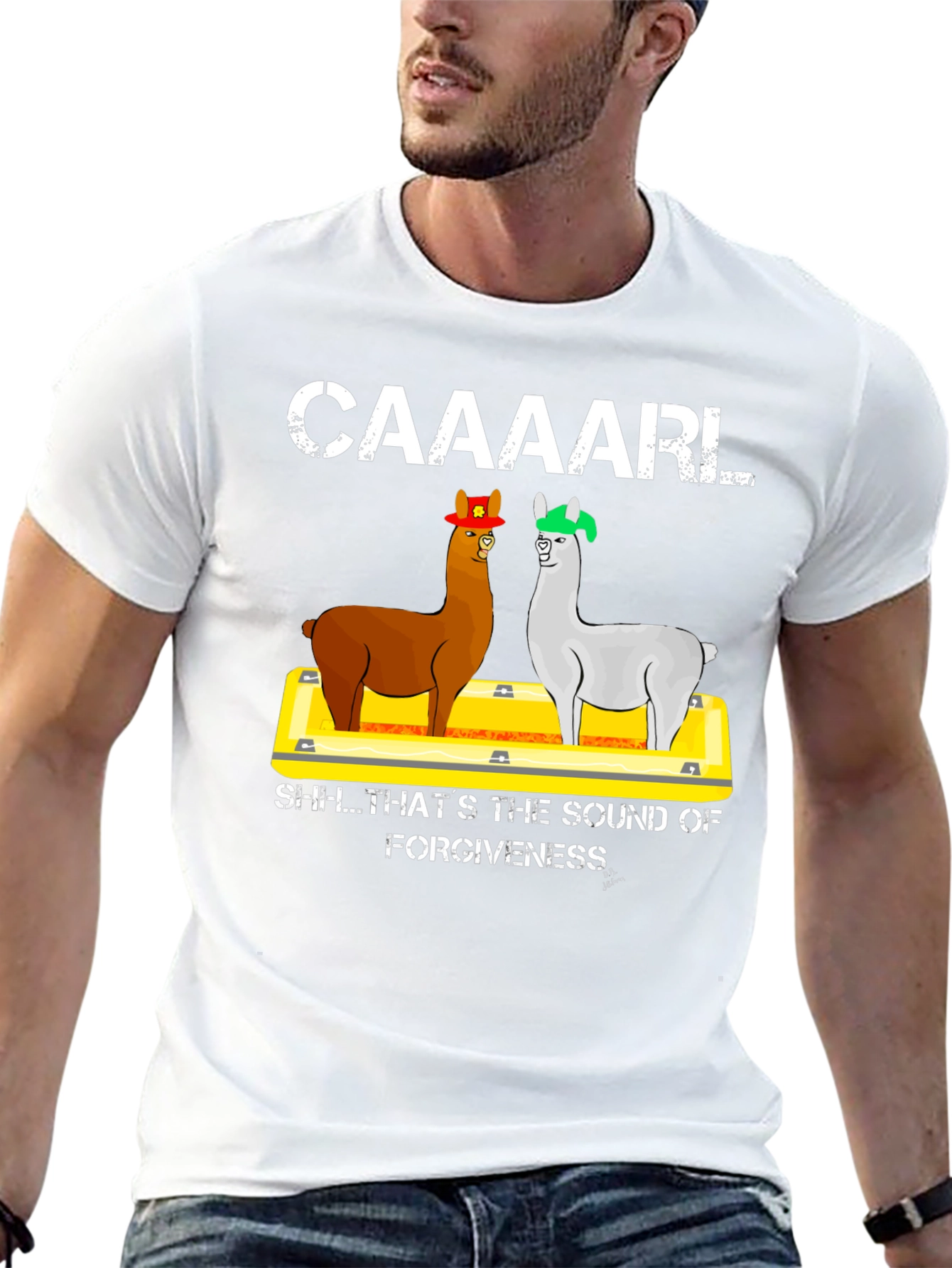 Black Caaaarl Forgiveness T-Shirt view 13