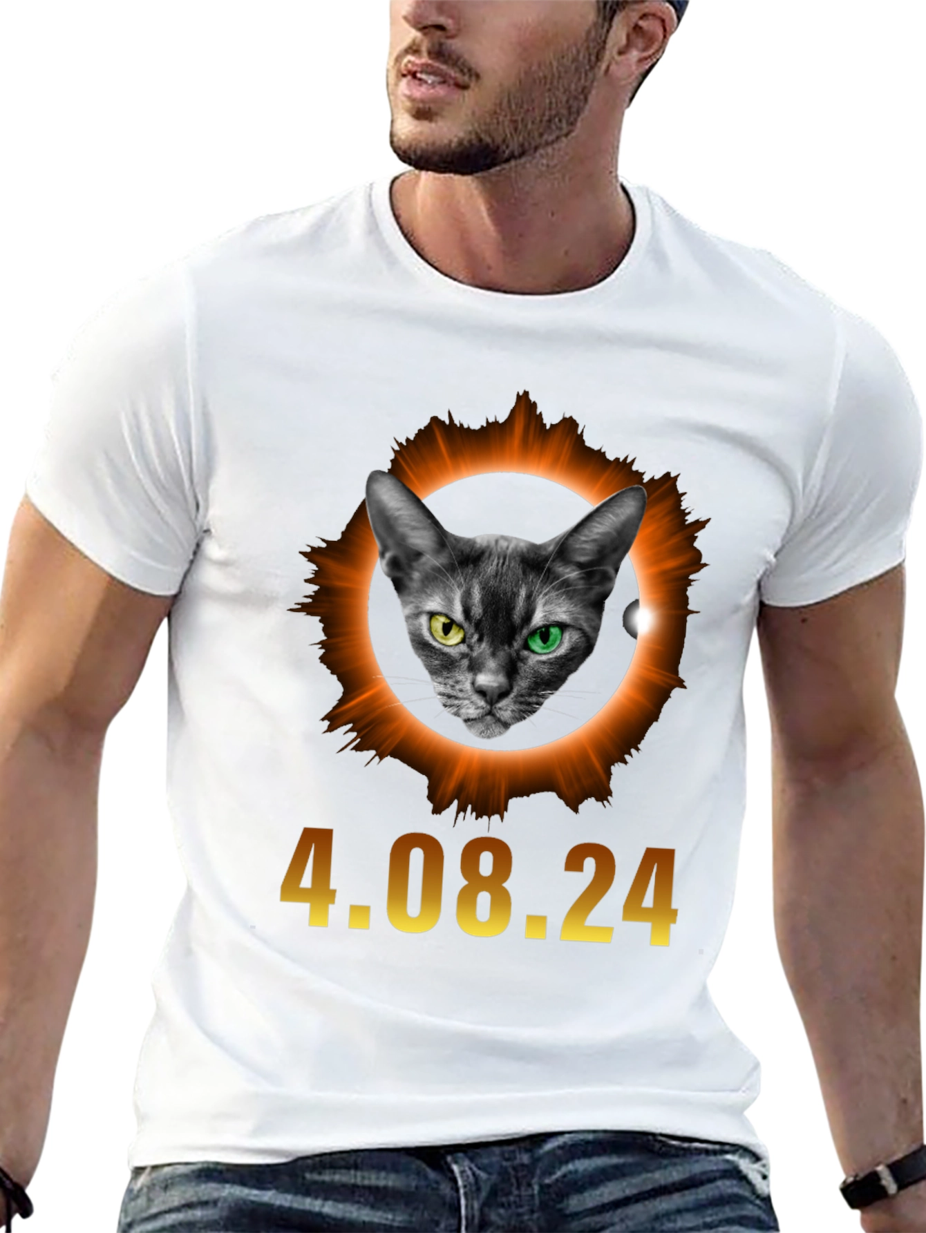 Black Eclipse Cat T-Shirt - April 8, 2024 view 13