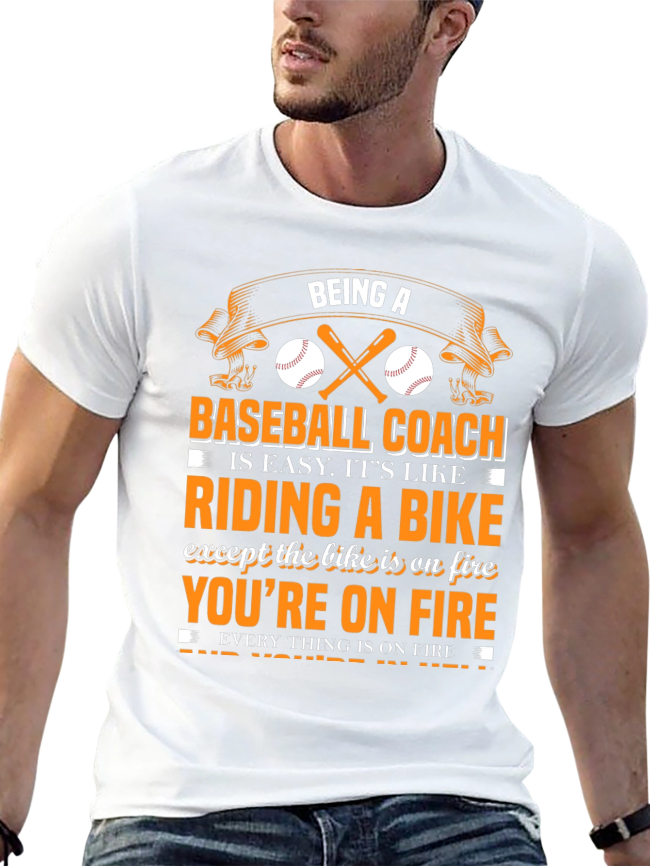 Black Being A Baseball Coach T-Shirt view 13