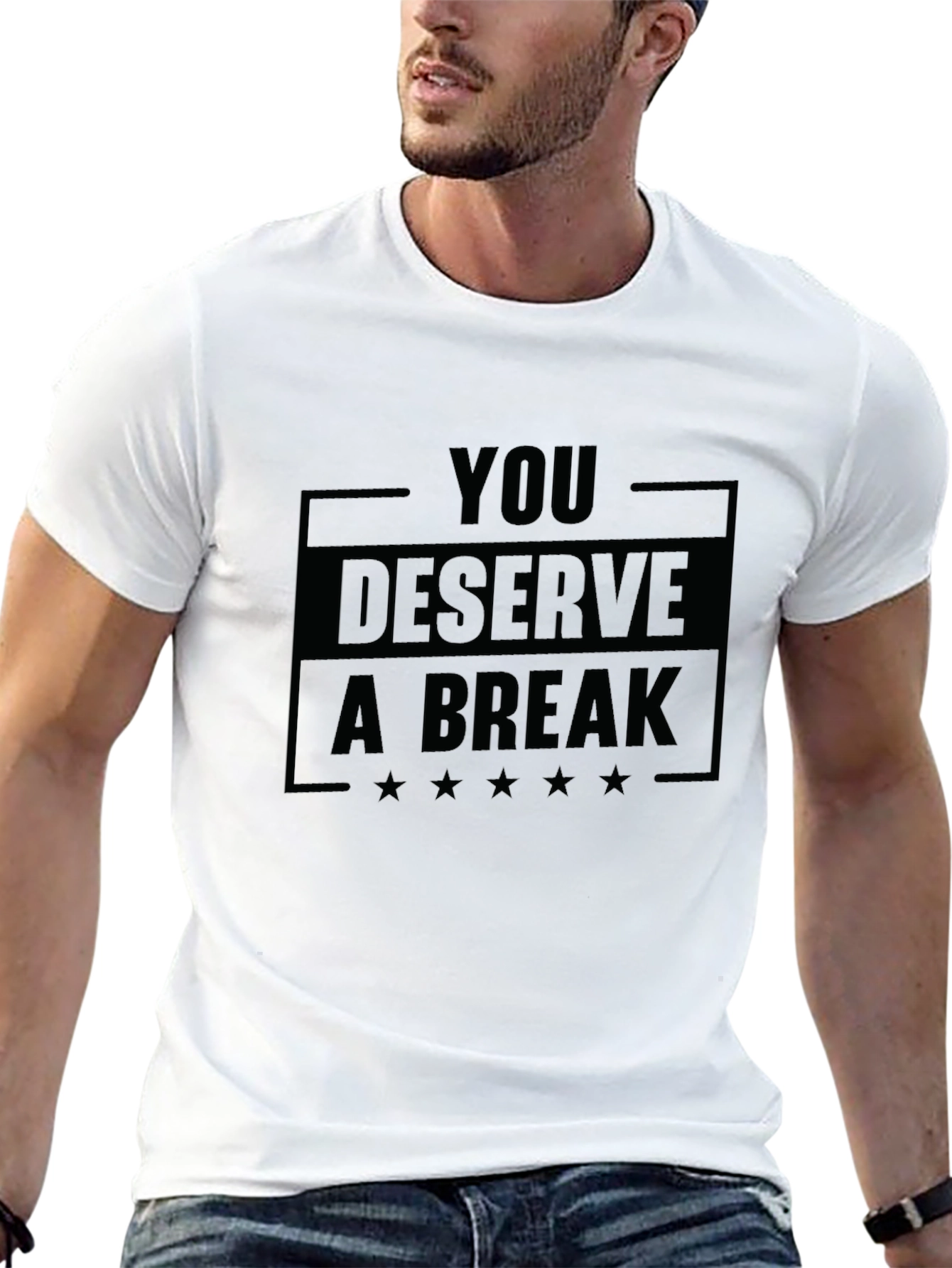 Black You Deserve A Break Graphic T-Shirt view 13