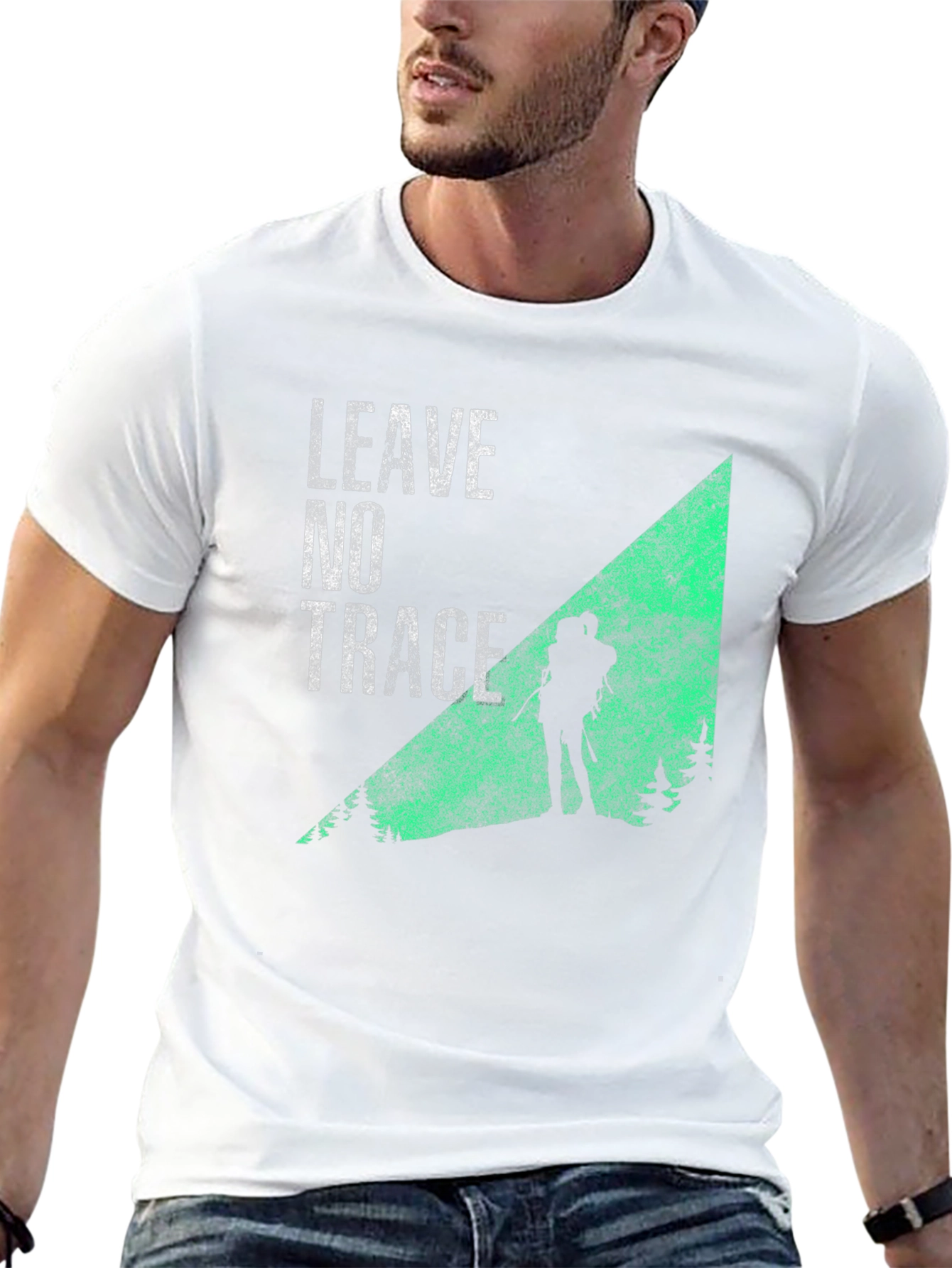 Black Leave No Trace Hiking T-Shirt view 13