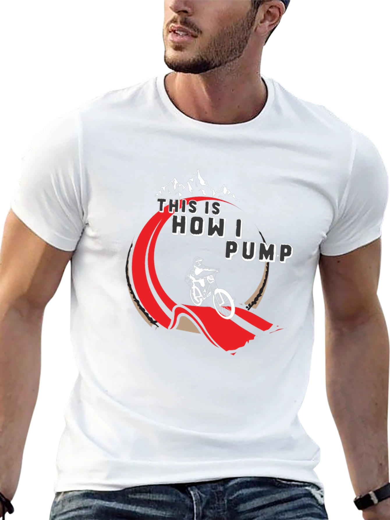 Black Mountain Bike "This is How I Pump" Graphic Tee view 13