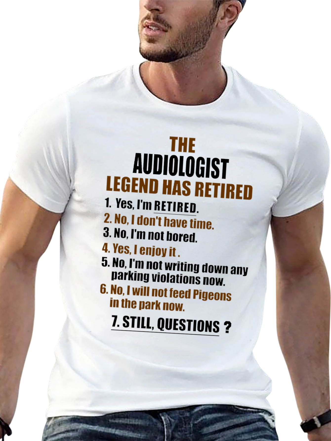 Retired Audiologist Legend T-Shirt - 13