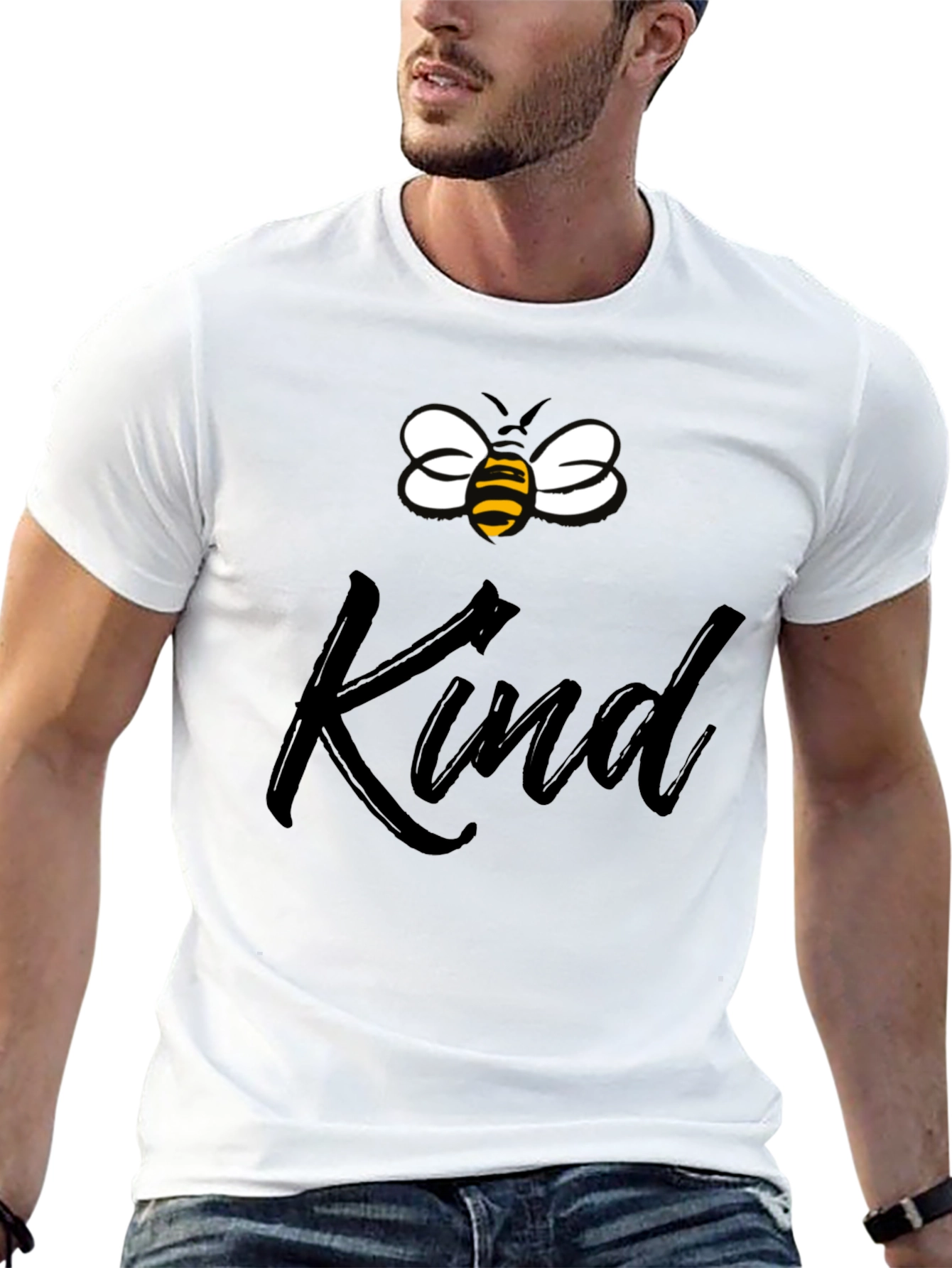 Black Bee Kind Graphic Tee - Stylish Comfort view 13