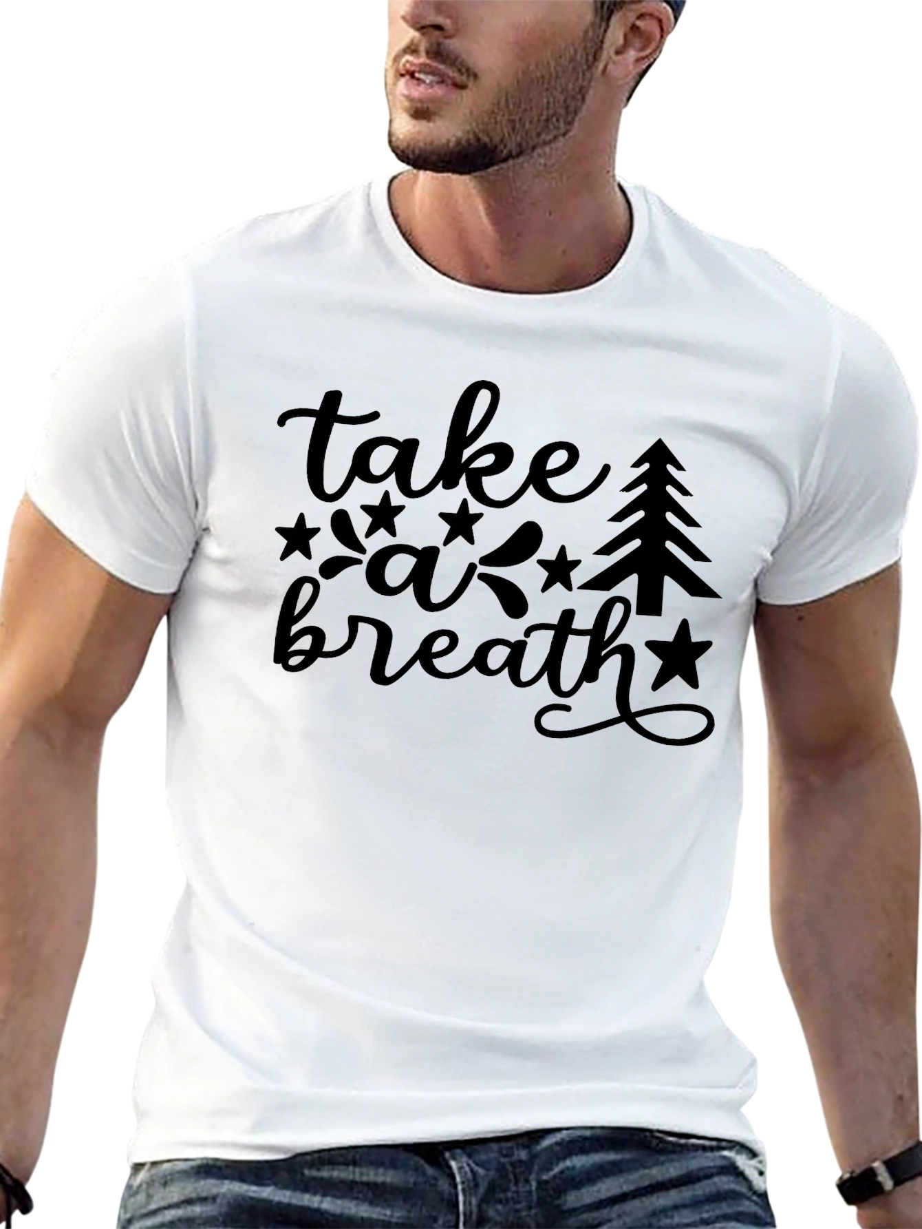 Black Take A Breath Graphic Tee view 13