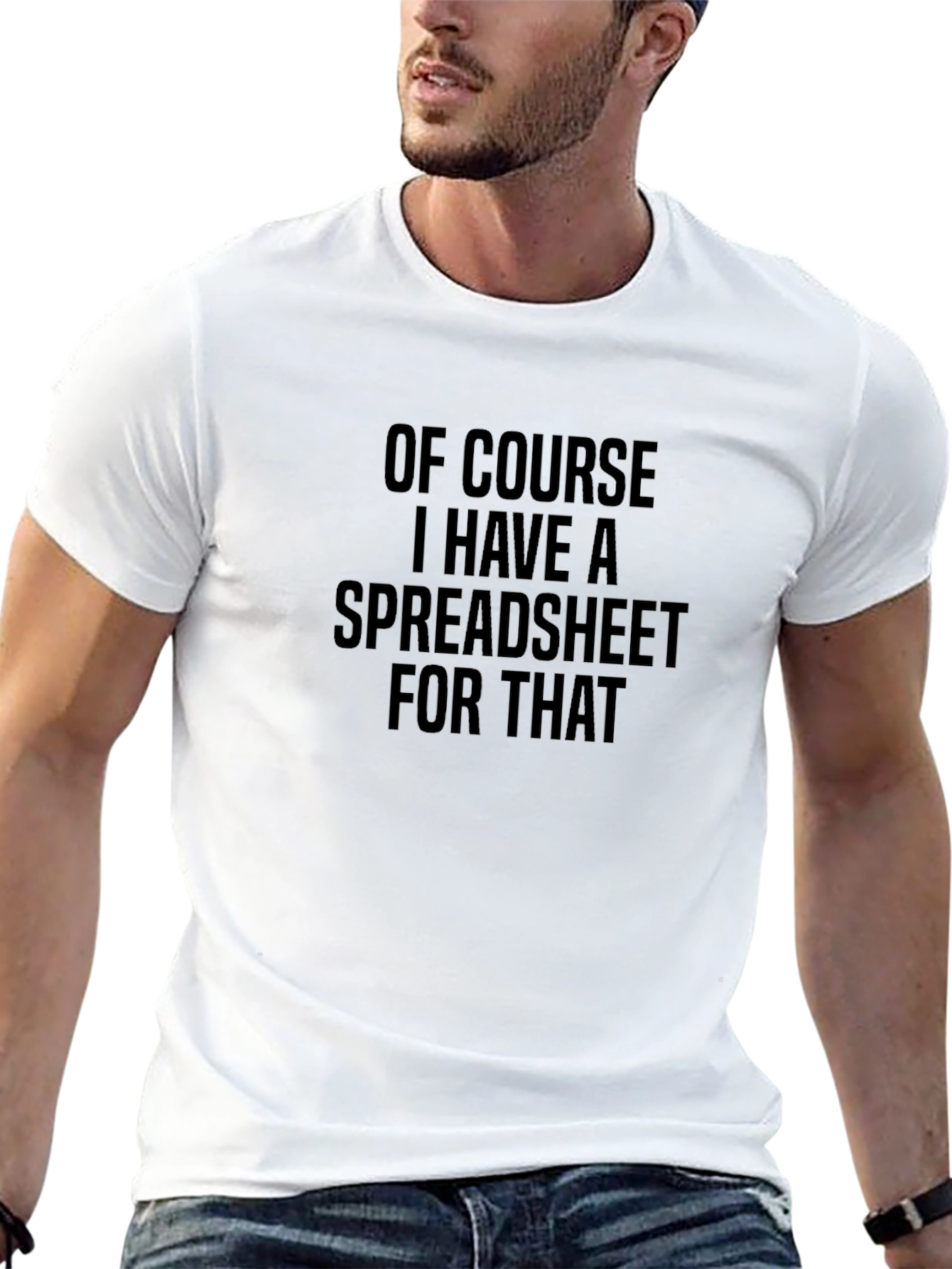 Black Spreadsheet T-Shirt - Funny Accountant Tee view 13