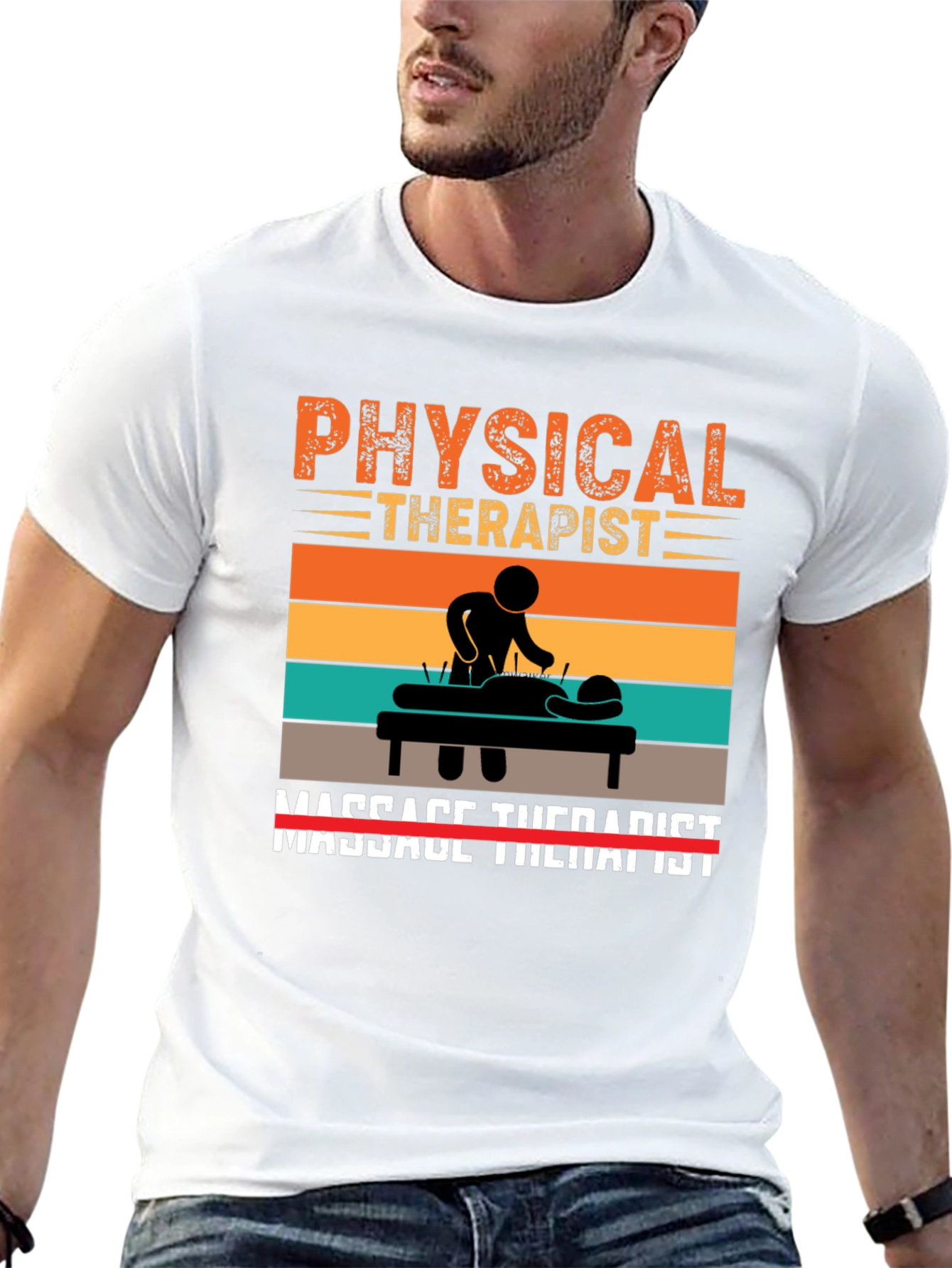 Physical Therapist T-Shirt - Massage Therapy Design - 13