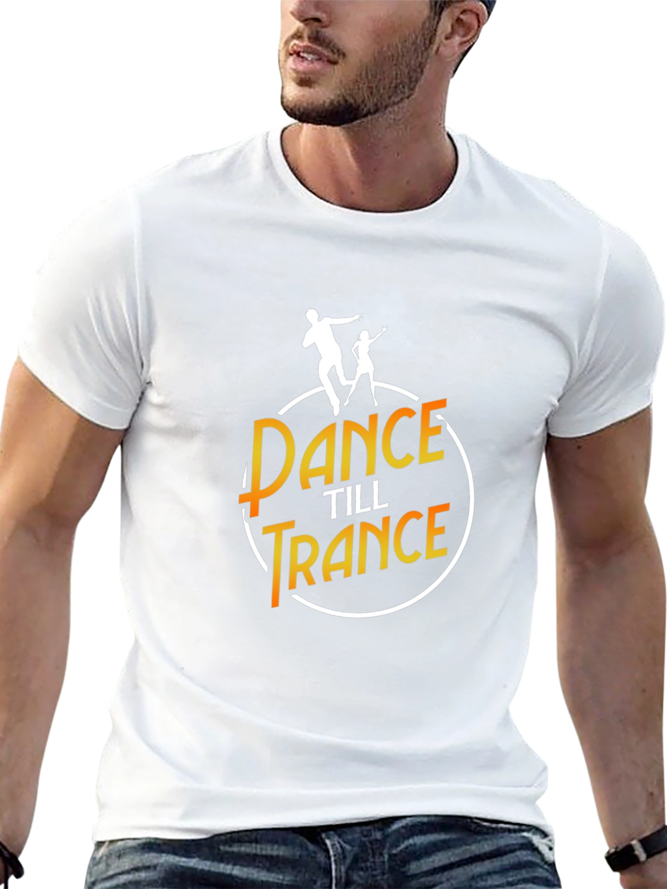 Black Dance Till Trance Graphic Tee - Black view 13