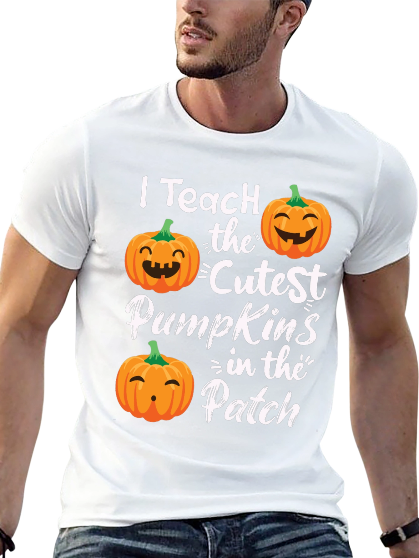 Black I Teach the Cutest Pumpkins T-Shirt view 13