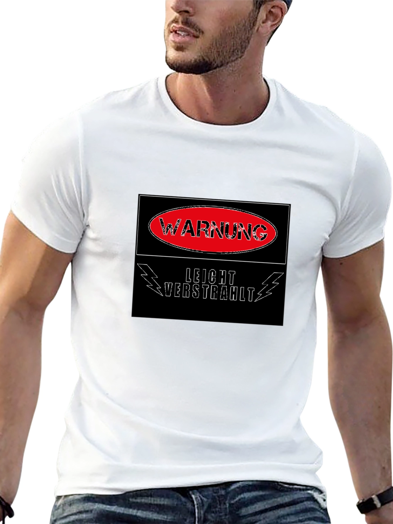 Black Warning Slightly Radioactive T-Shirt view 13