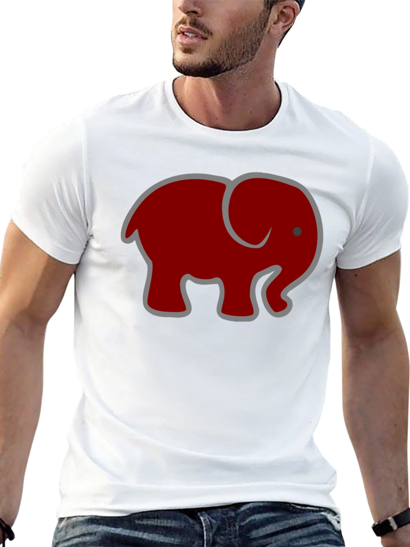Black Elephant Graphic Tee - Stylish and Comfortable view 13