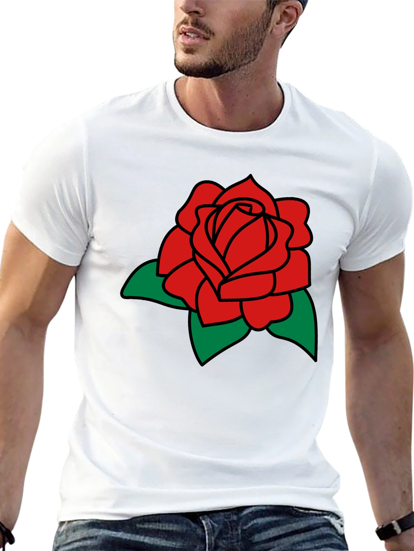 Black Rose Graphic Black T-Shirt view 13