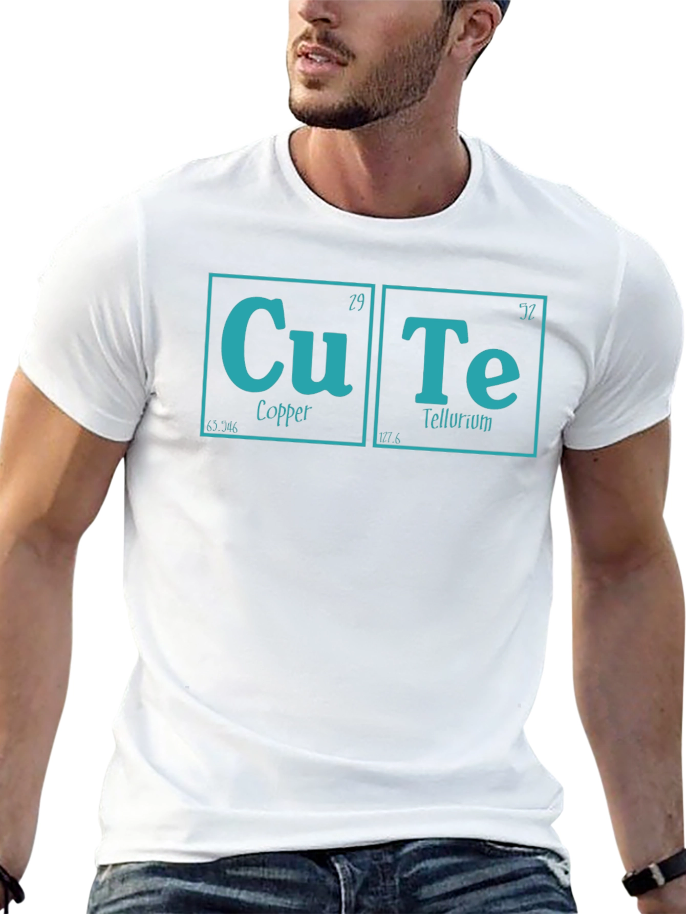 Black Cute Periodic Table T-Shirt - Chemistry Pun view 13