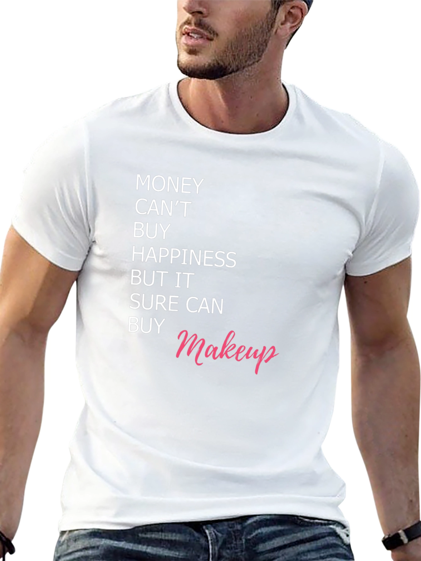 Black Money Can't Buy Happiness, But It Can Buy Makeup T-Shirt view 13