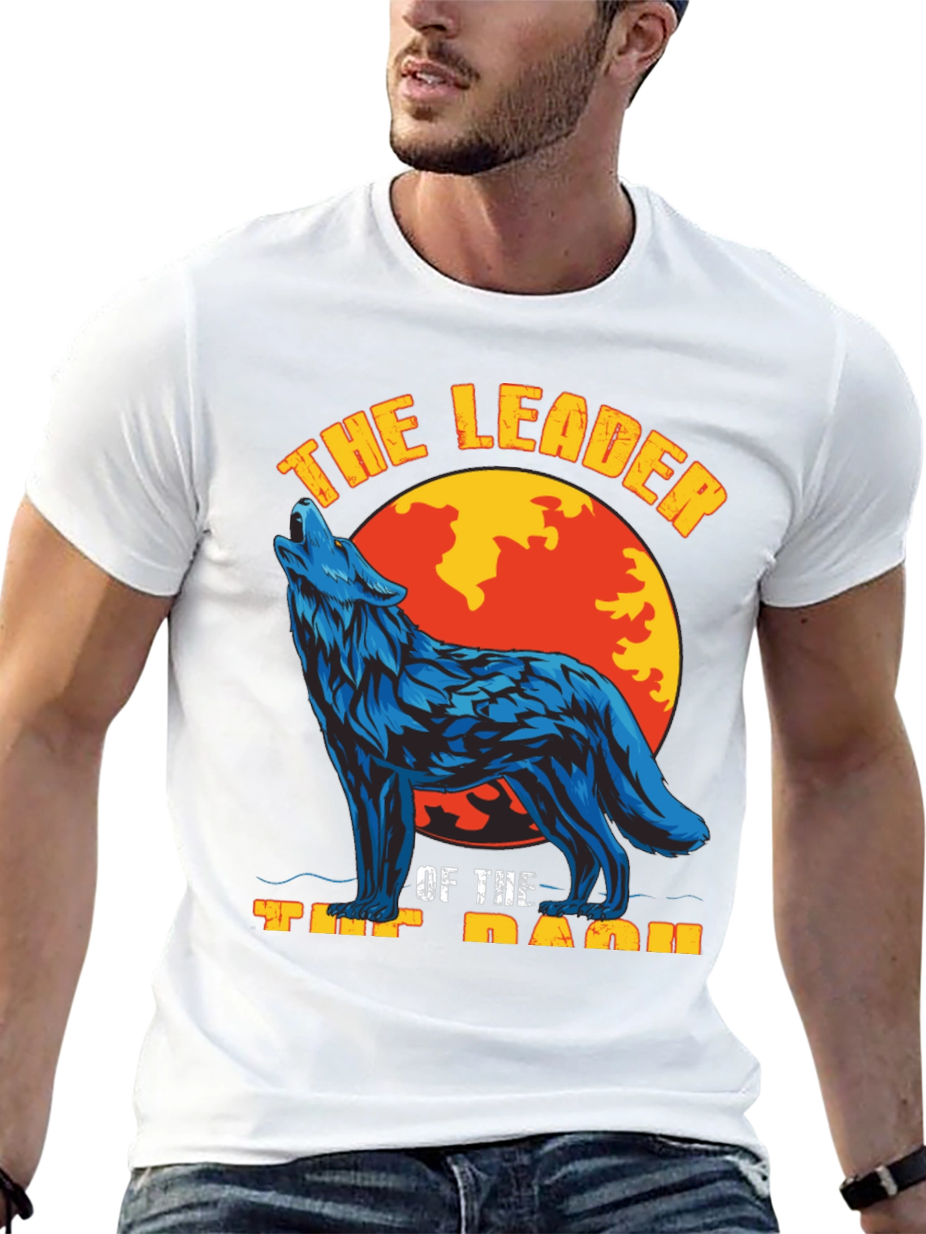 Black Wolf Pack Leader Graphic Tee view 13