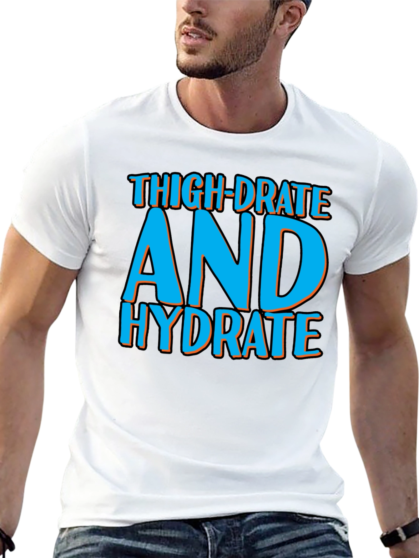 Black Thigh-Drated Hydrate Tee view 13