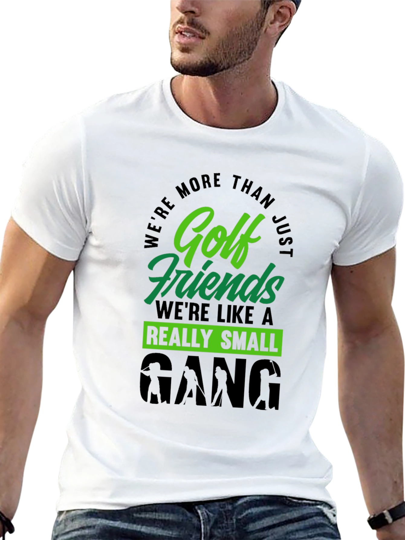 Black Golf Friends Small Gang T-Shirt view 13