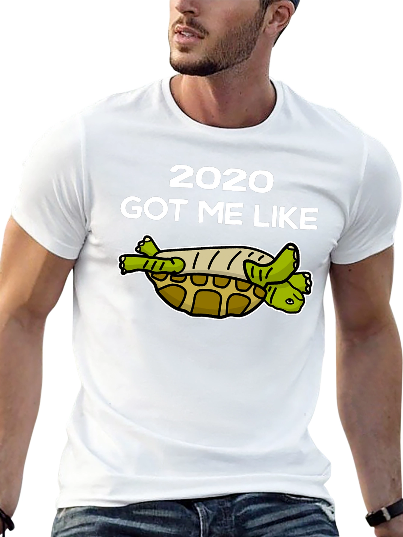Black 2020 Got Me Like Turtle T-Shirt view 13