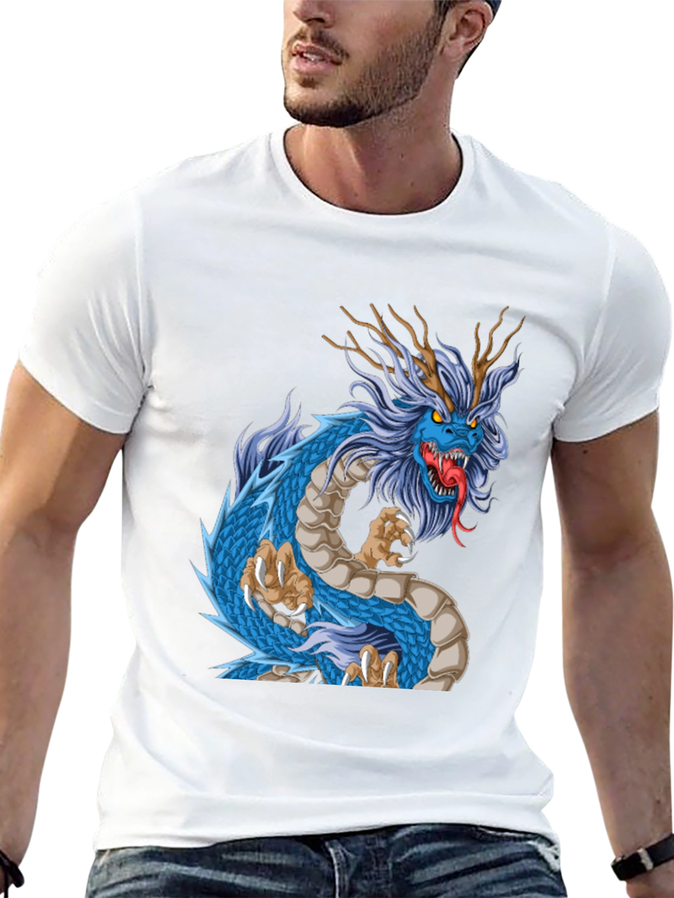 Black Dragon Graphic T-Shirt - Bold Style view 13