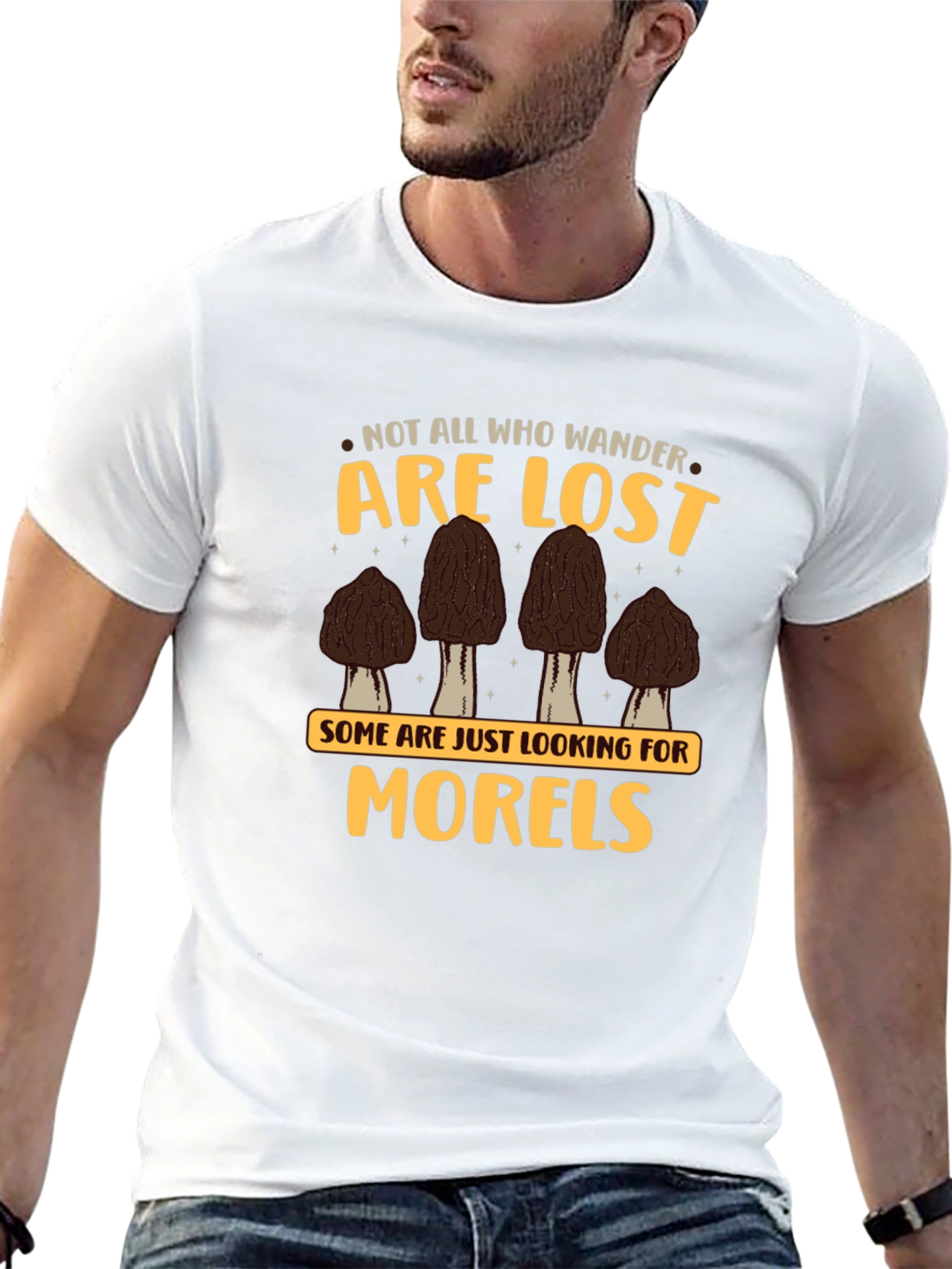 Black Morels T-Shirt - Not All Who Wander Are Lost view 13