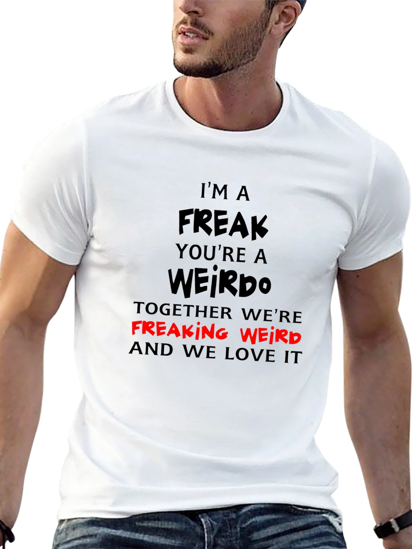 Black Freak Weirdo Graphic T-Shirt view 13